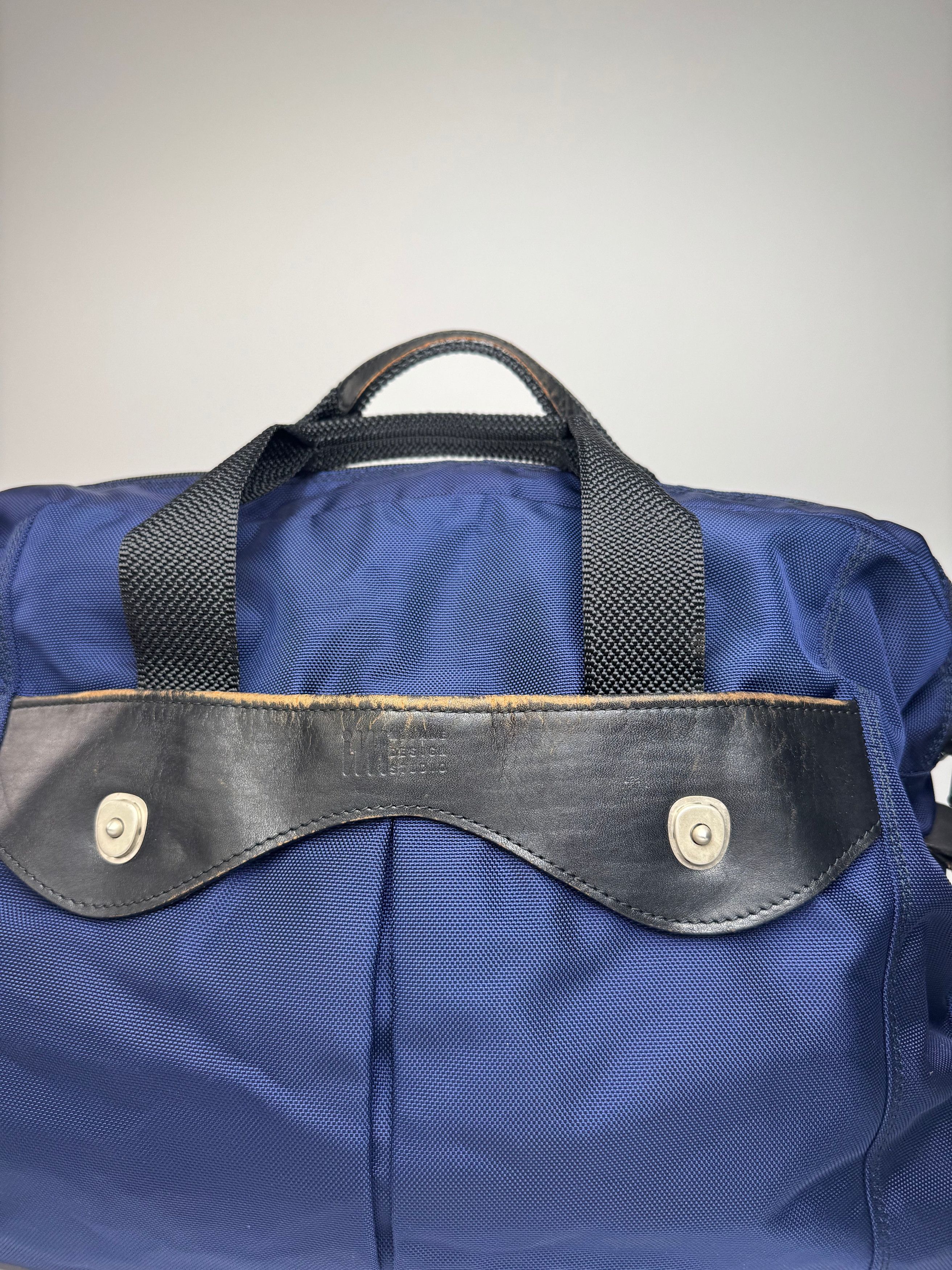 Issey Miyake Vintage 2Way Duffel Bag Blue Black Size ONE SIZE - 6 Thumbnail