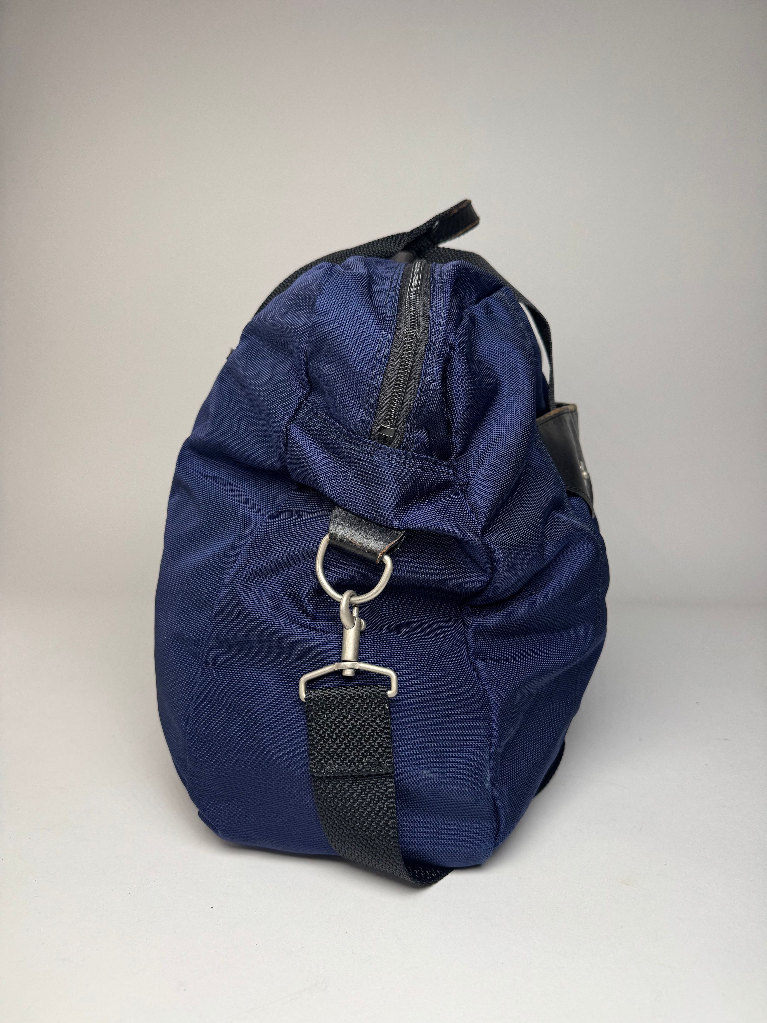 Issey Miyake Vintage 2Way Duffel Bag Blue Black Size ONE SIZE - 8 Thumbnail