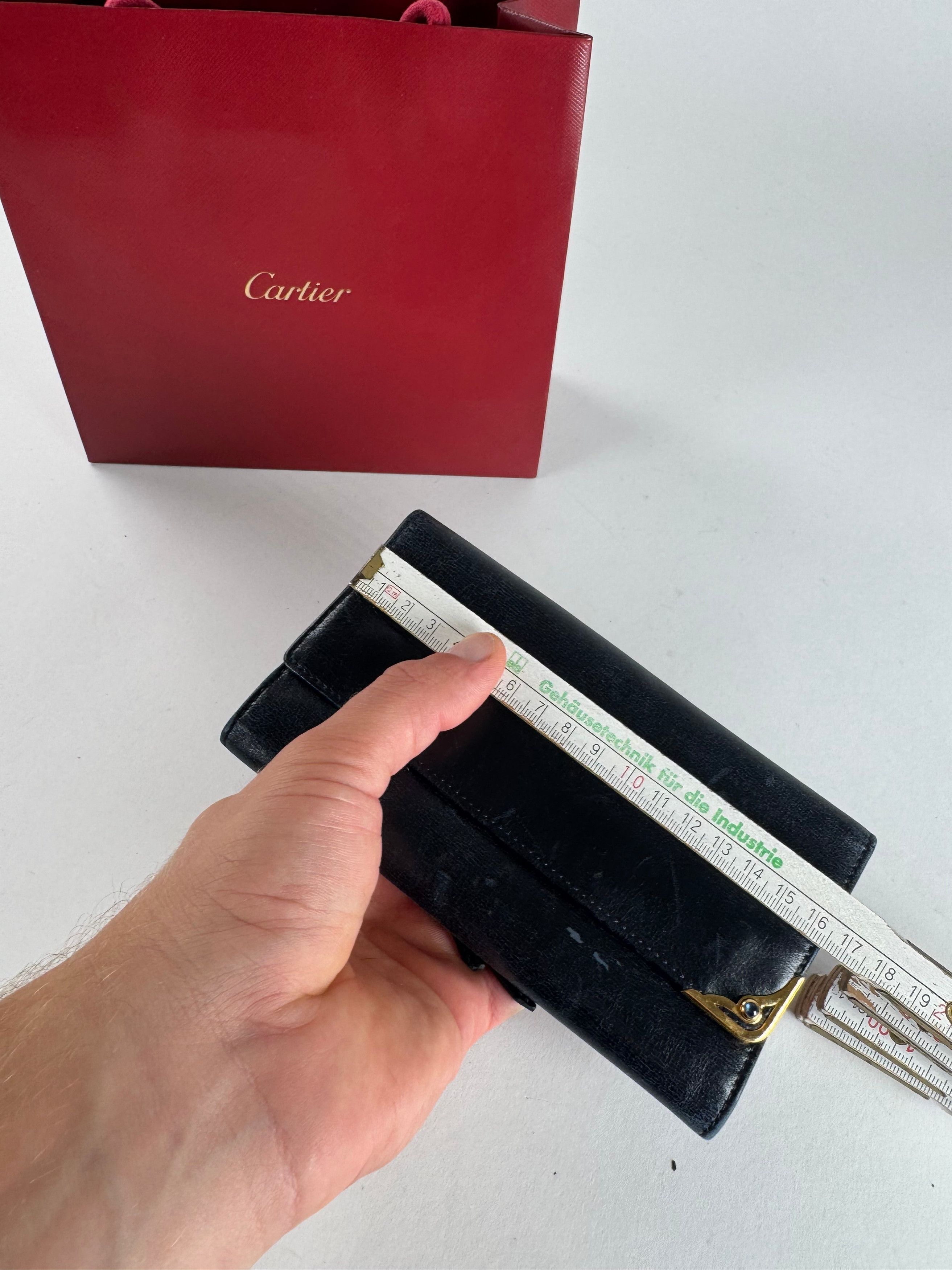 Cartier Vintage Leather Card Holder Black Size ONE SIZE - 11 Thumbnail