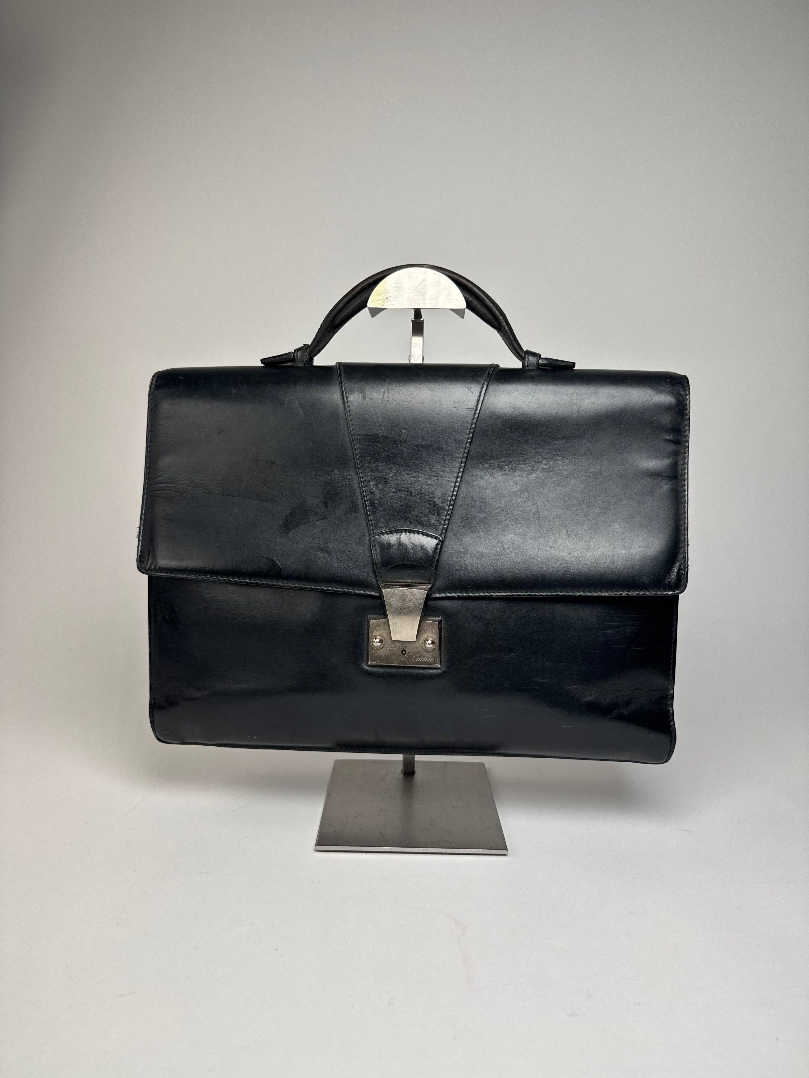 Cartier Vintage leather Briefcase Black Size ONE SIZE - 5 Thumbnail