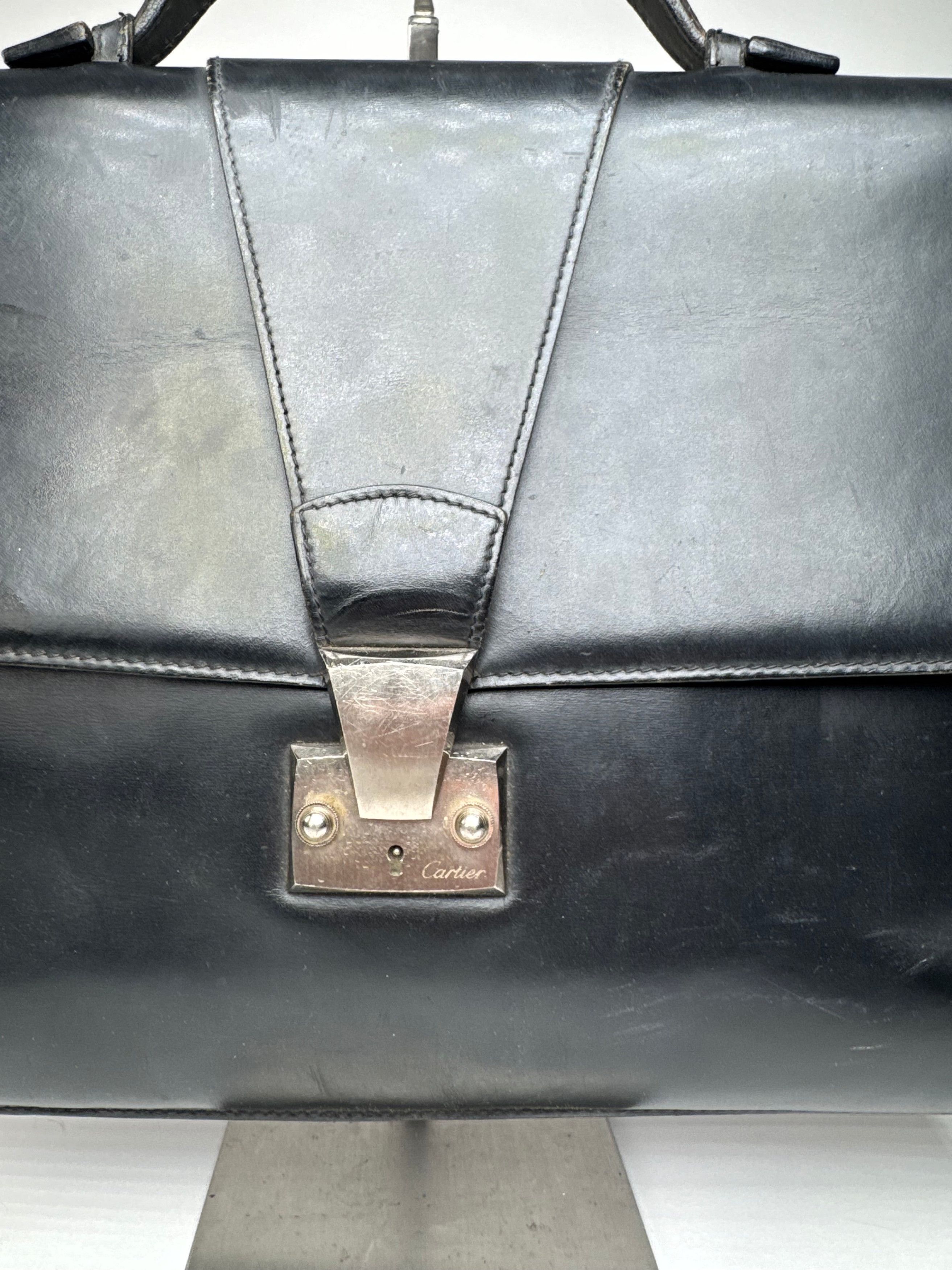 Cartier Vintage leather Briefcase Black Size ONE SIZE - 6 Thumbnail