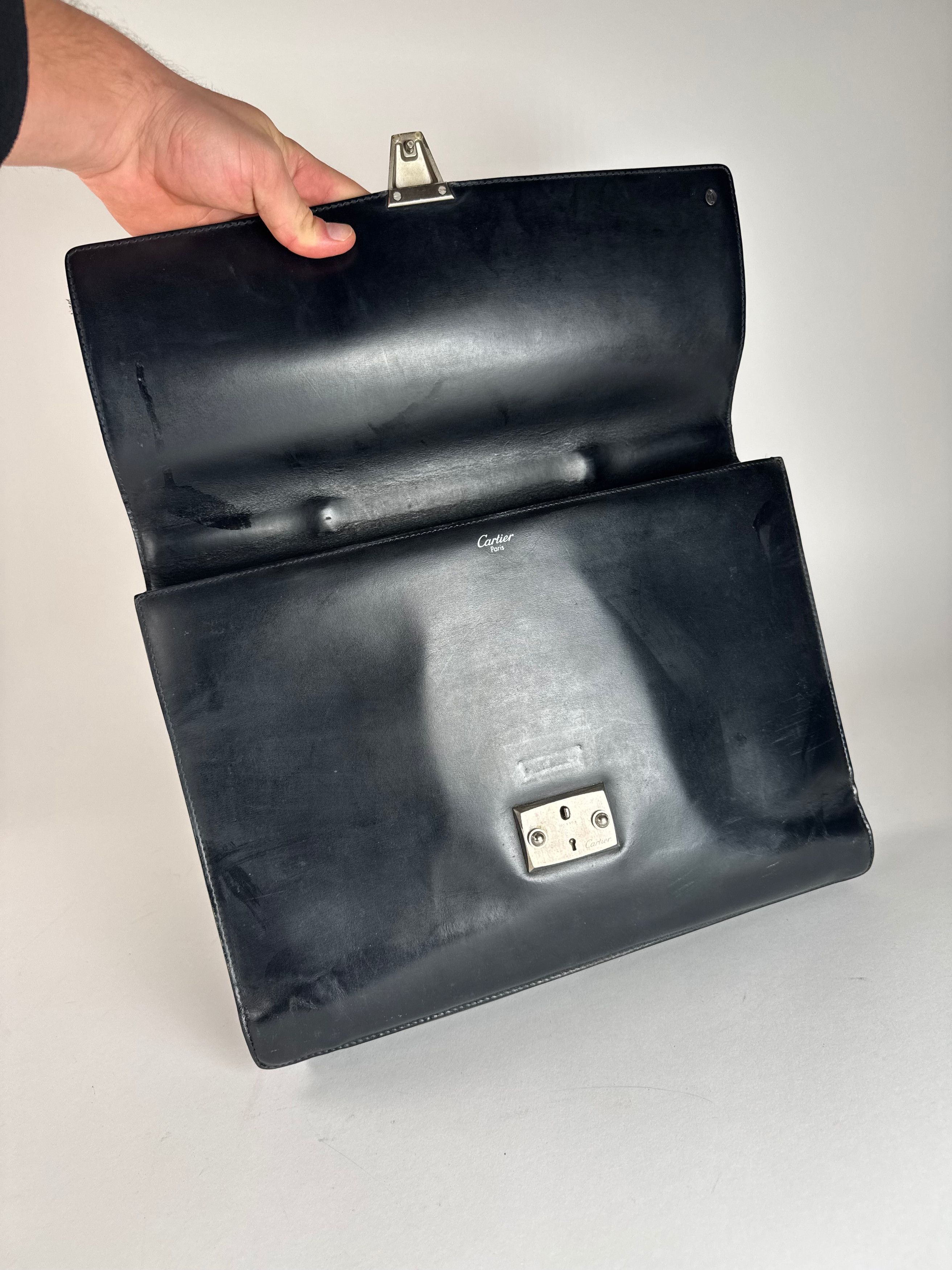 Cartier Vintage leather Briefcase Black Size ONE SIZE - 4 Thumbnail
