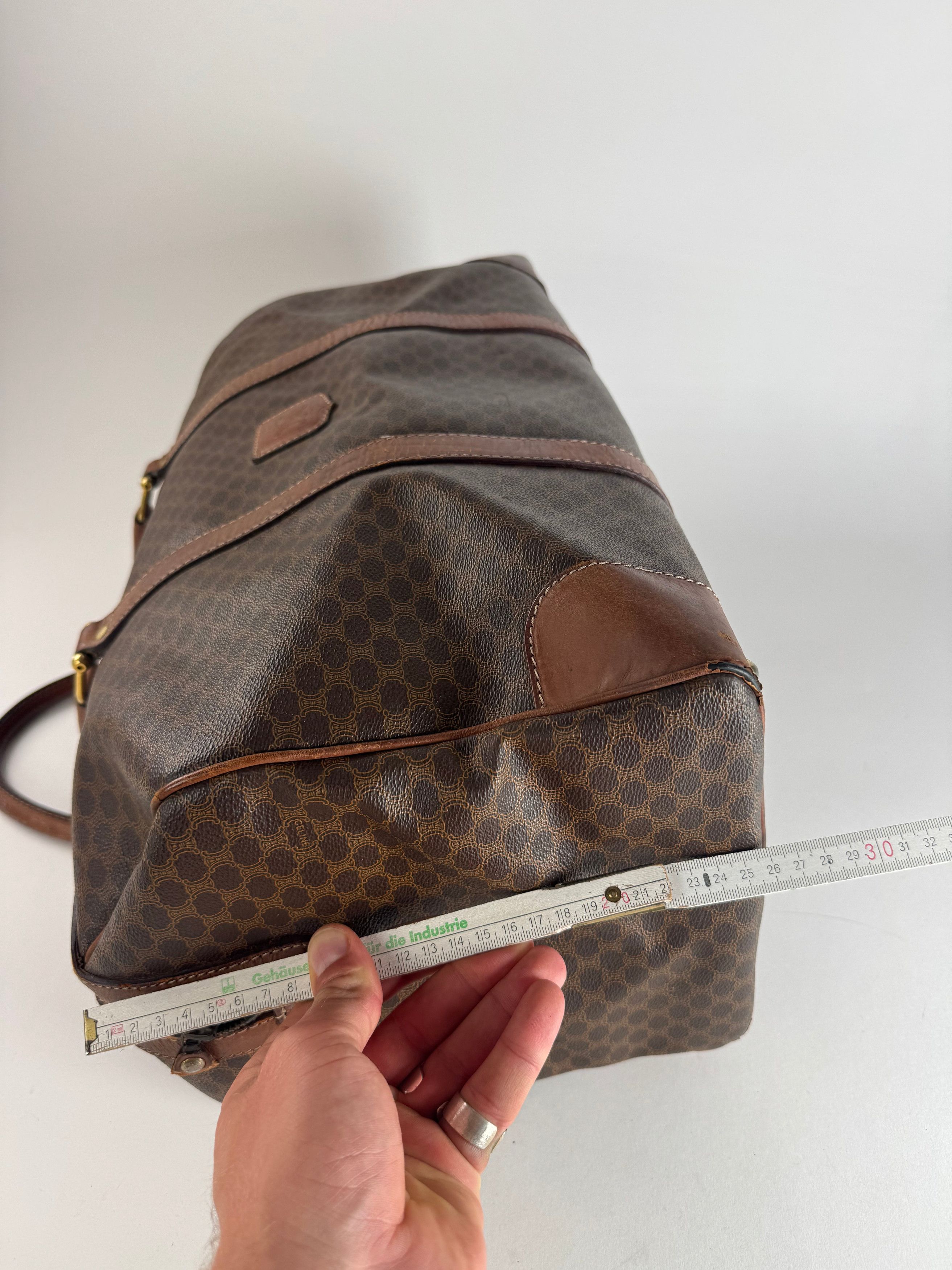 Celine Vintage Paris Triomphe Monogram Duffel Bag brown Size ONE SIZE - 11 Thumbnail