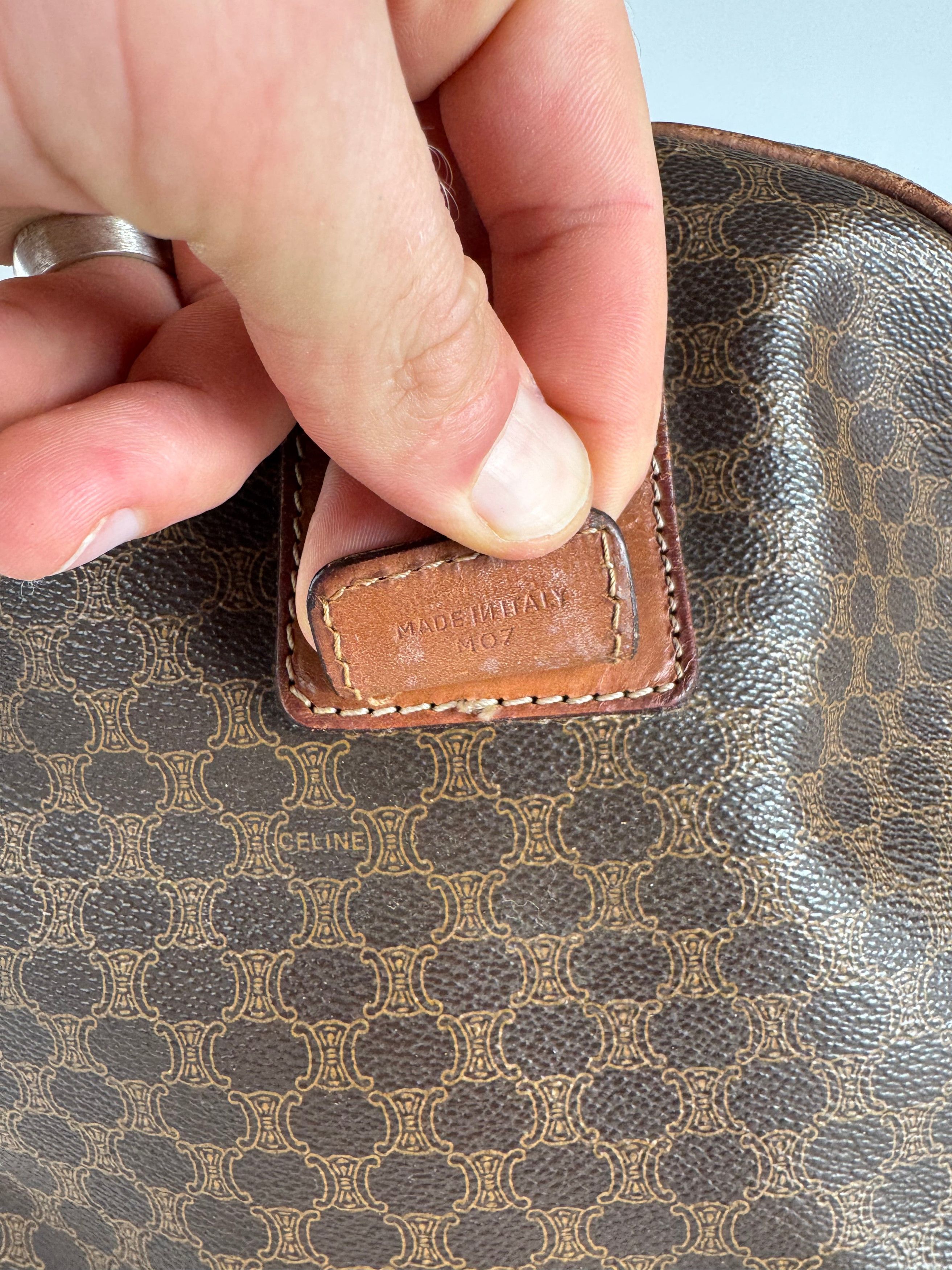 Celine Vintage Paris Triomphe Monogram Duffel Bag brown Size ONE SIZE - 8 Thumbnail