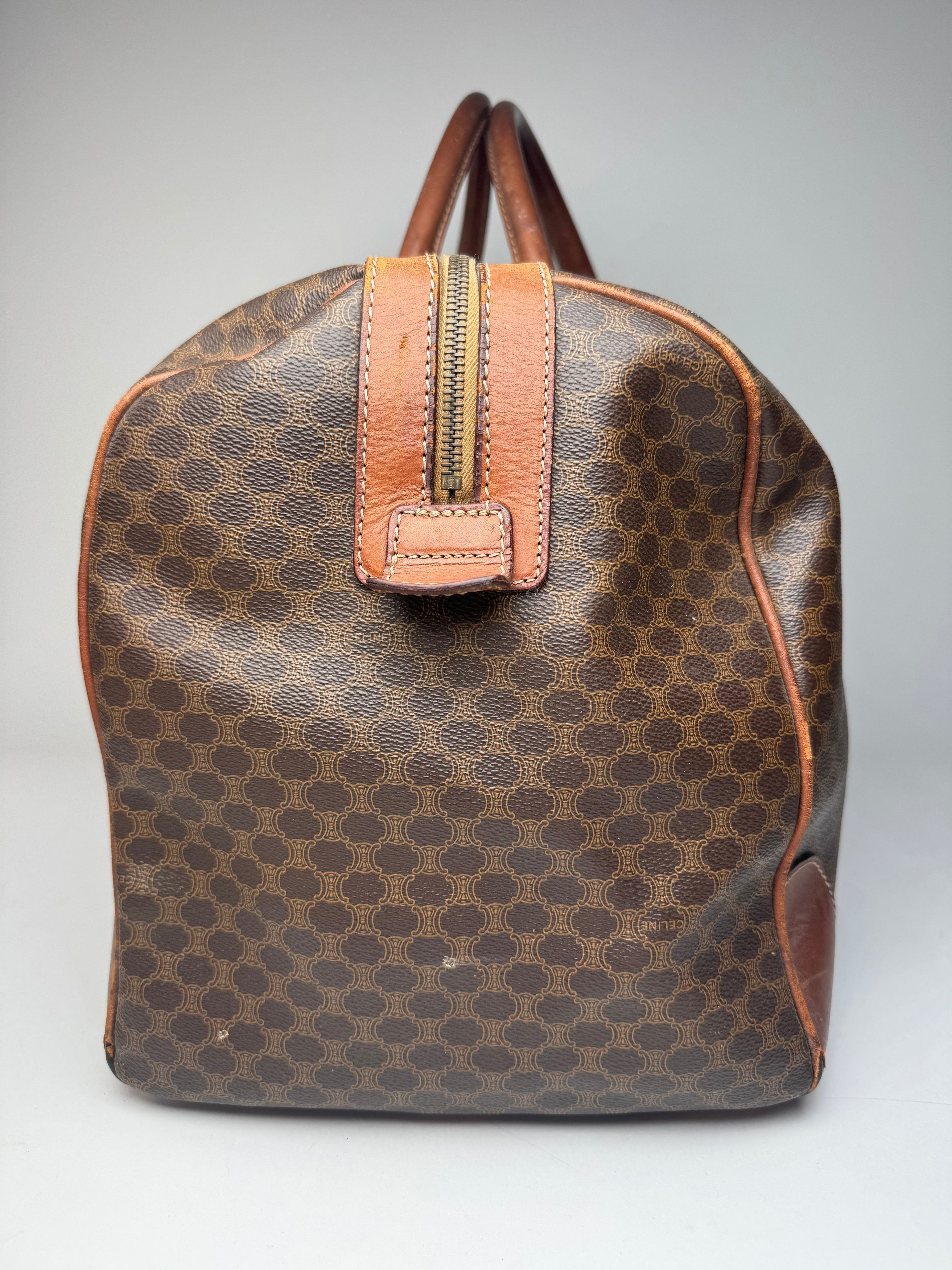 Celine Vintage Paris Triomphe Monogram Duffel Bag brown Size ONE SIZE - 6 Thumbnail