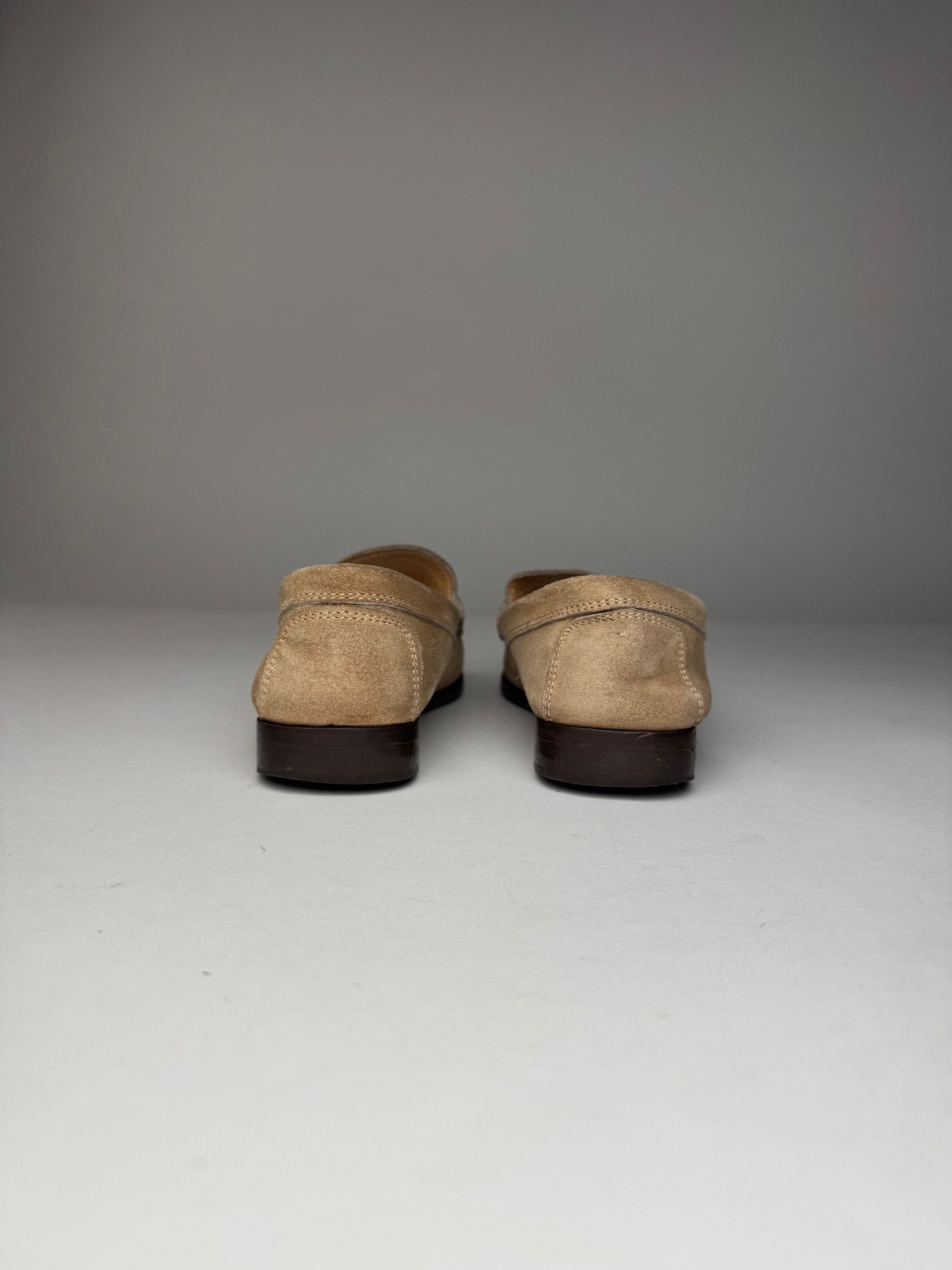 Gucci Vintage Suede Loafer Beige Brown 37,5C Size US 6.5 / IT 36.5 - 7 Thumbnail