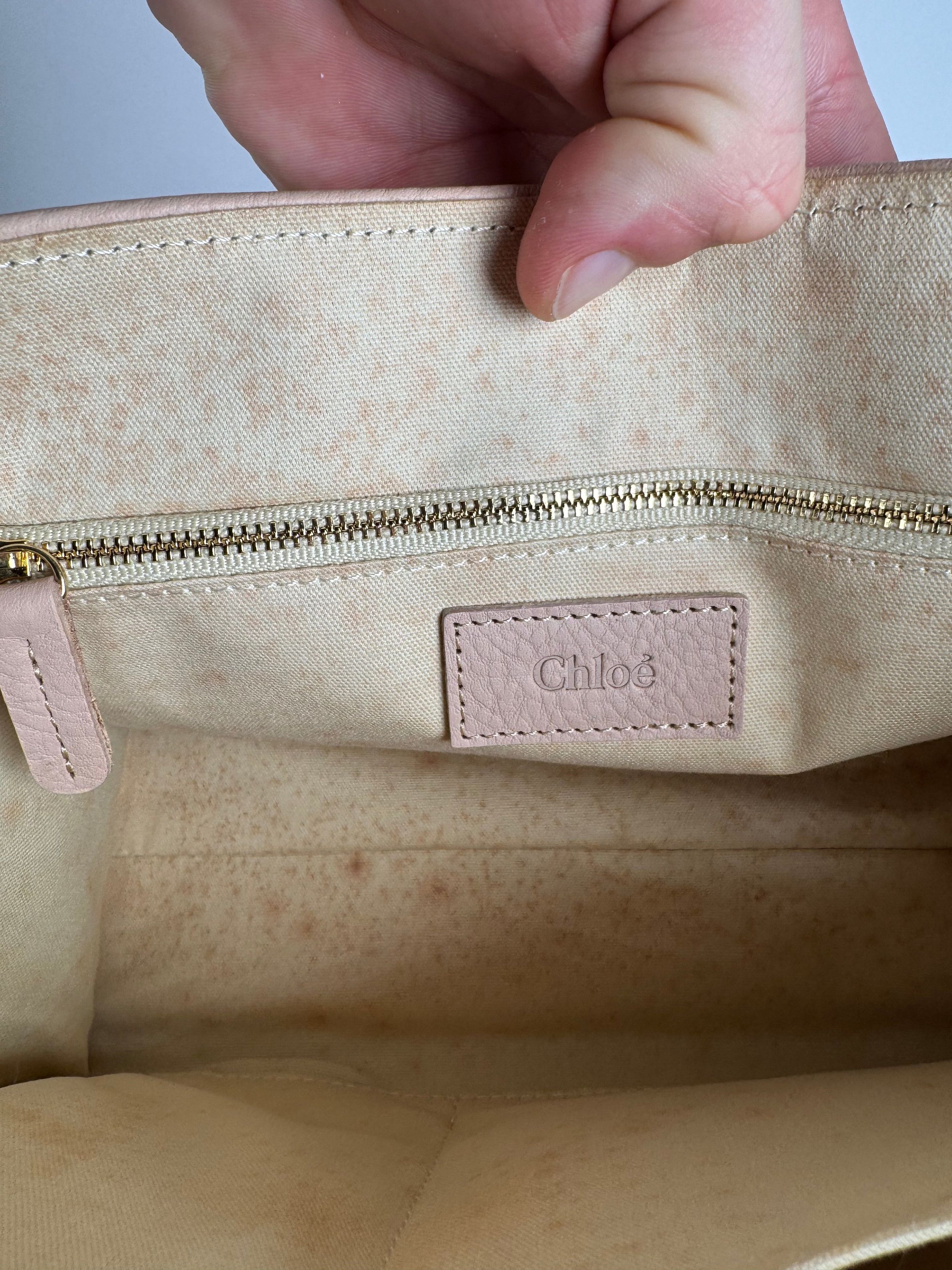 Chloe Vintage Handbag Beige Rose Size ONE SIZE - 4 Thumbnail