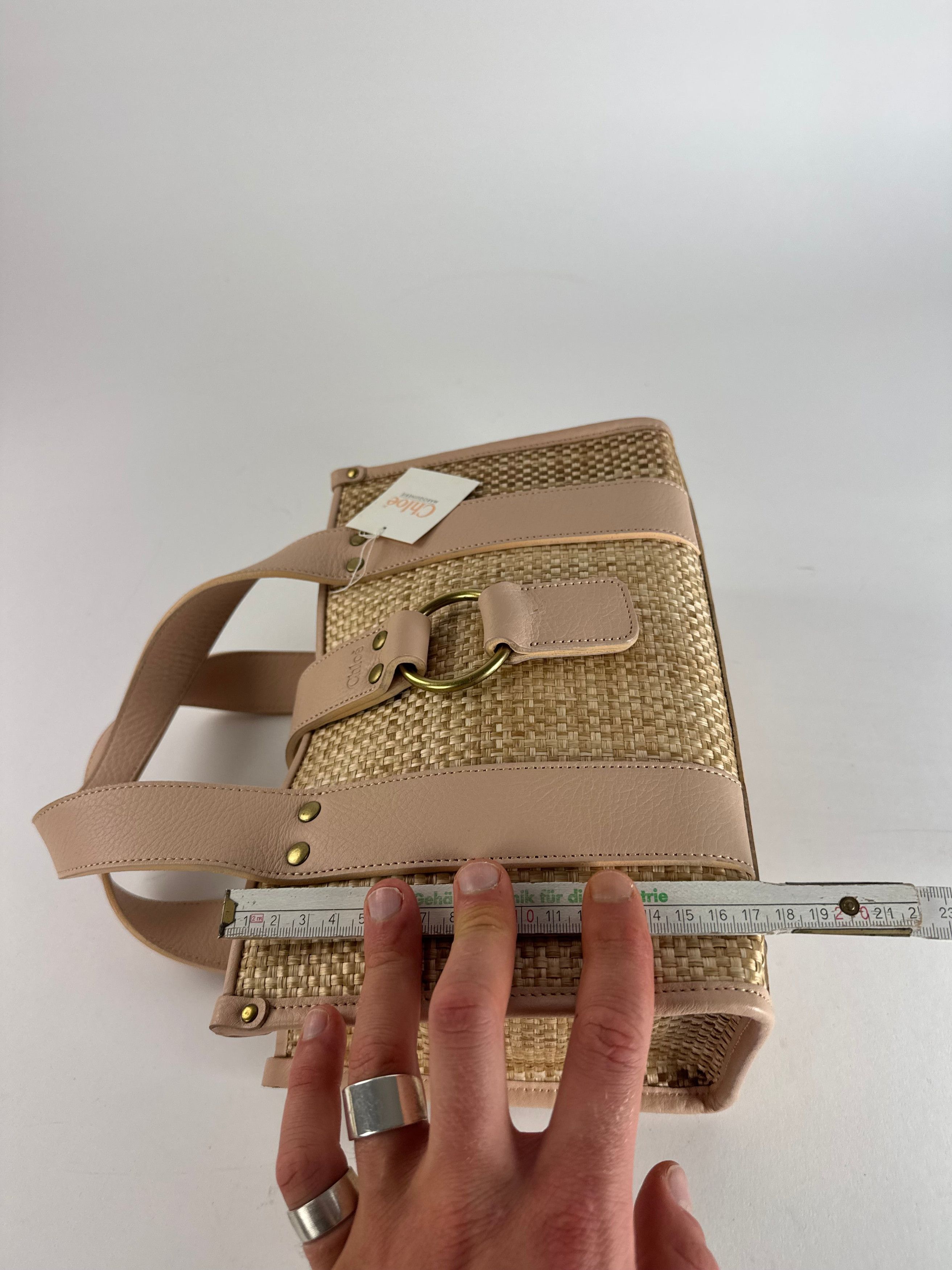 Chloe Vintage Handbag Beige Rose Size ONE SIZE - 8 Thumbnail
