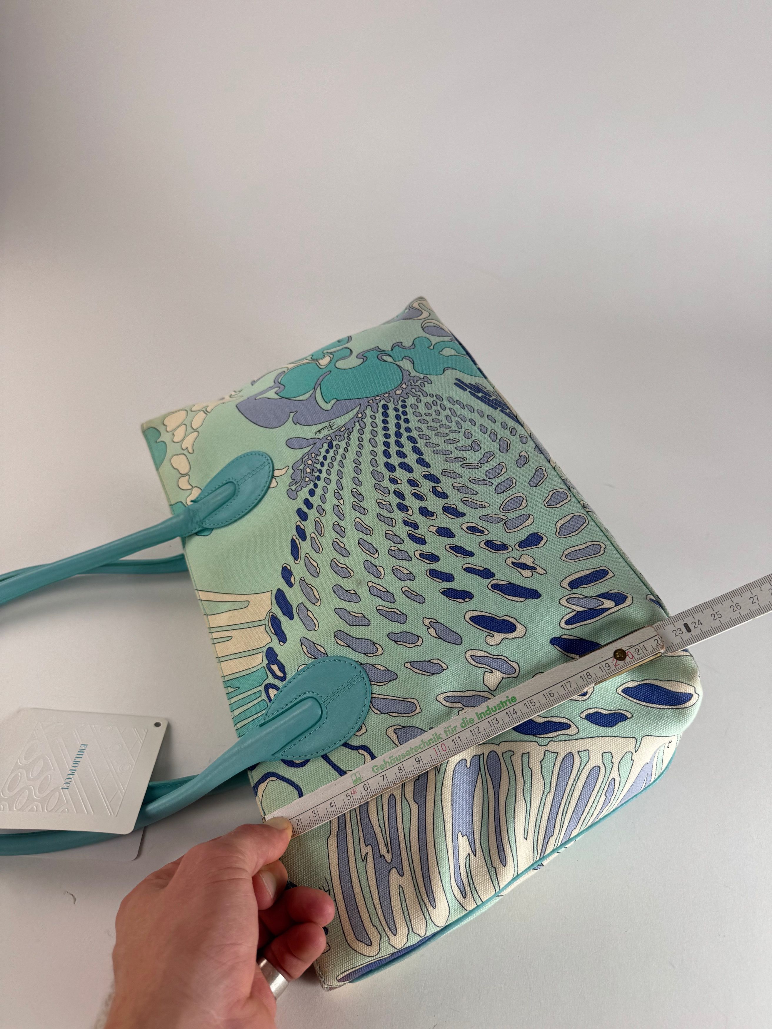 Emilio Pucci Vintage Abstract handbag Blue Turquoise Size ONE SIZE - 12 Thumbnail