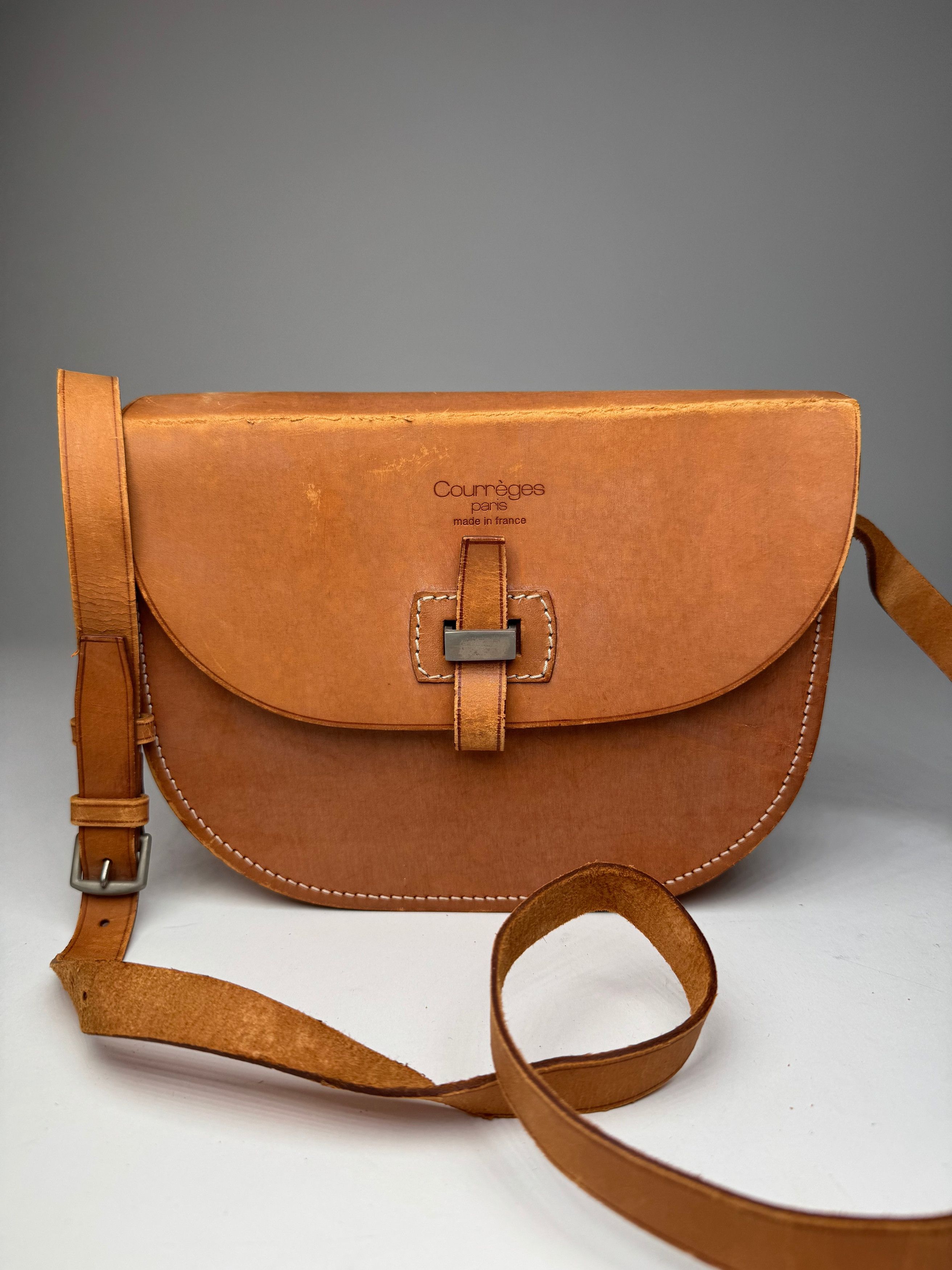 Courreges Vintage Leather Bag brown Size ONE SIZE - 7 Thumbnail