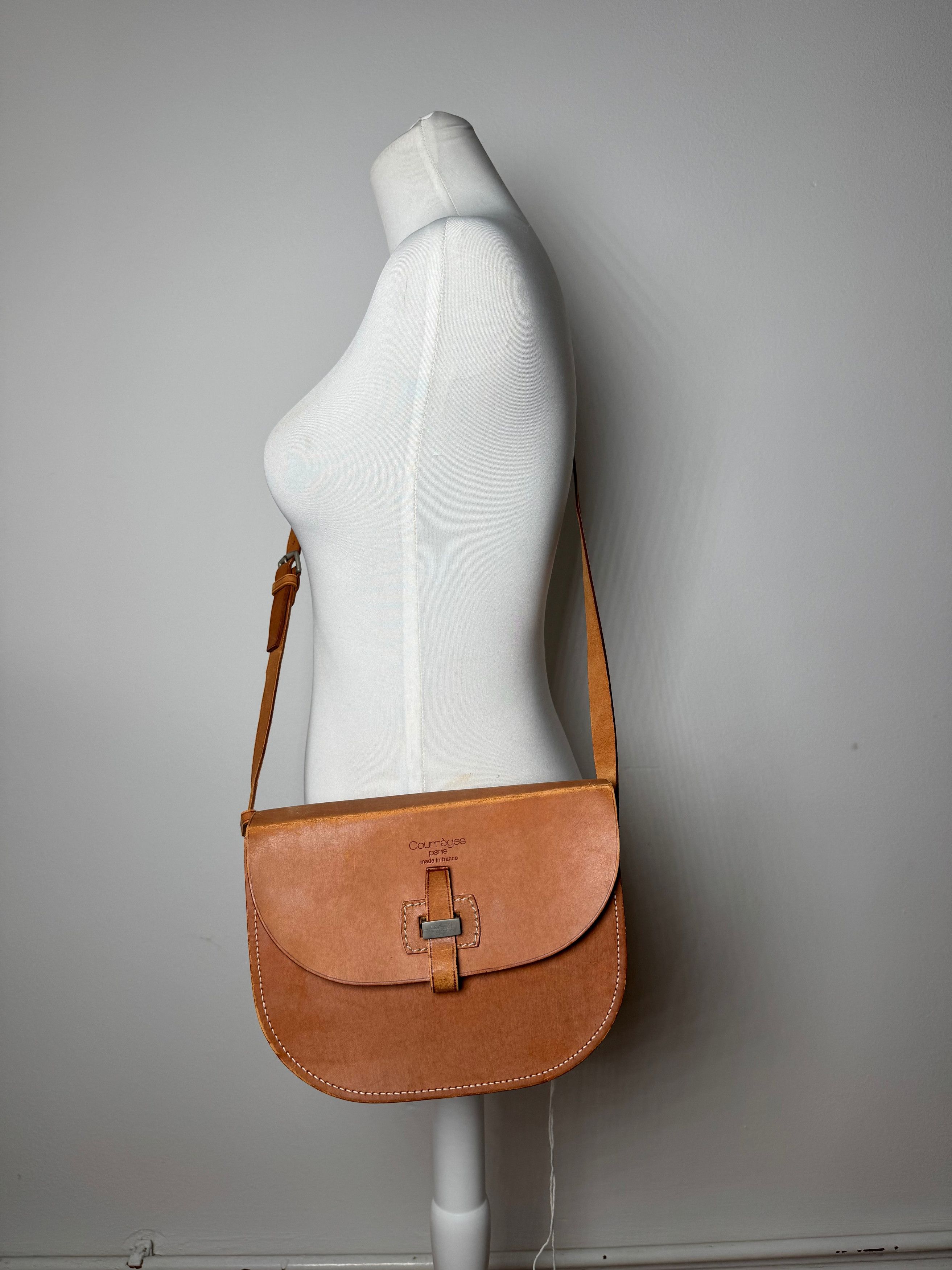 Courreges Vintage Leather Bag brown Size ONE SIZE - 5 Thumbnail