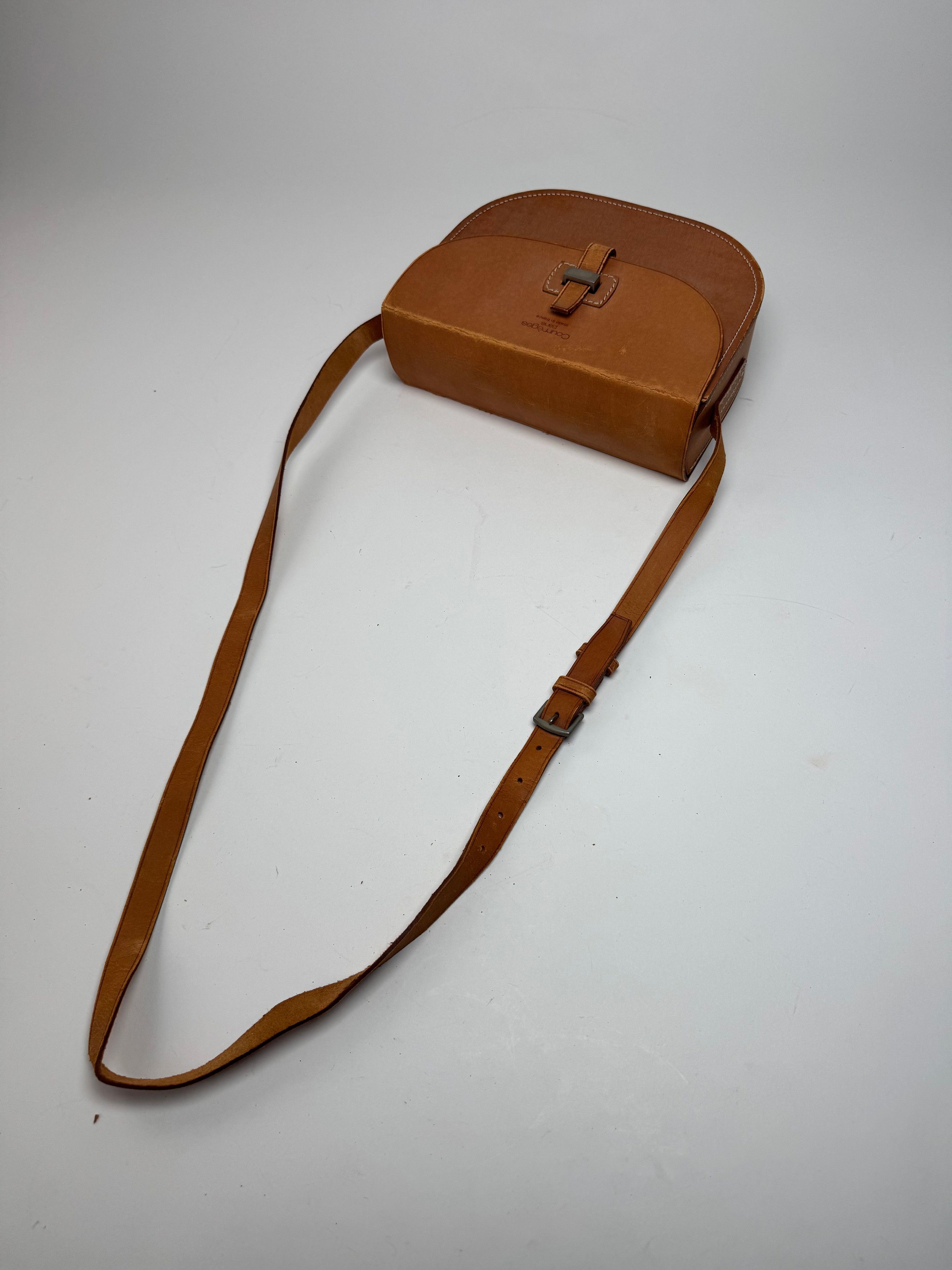 Courreges Vintage Leather Bag brown Size ONE SIZE - 10 Thumbnail