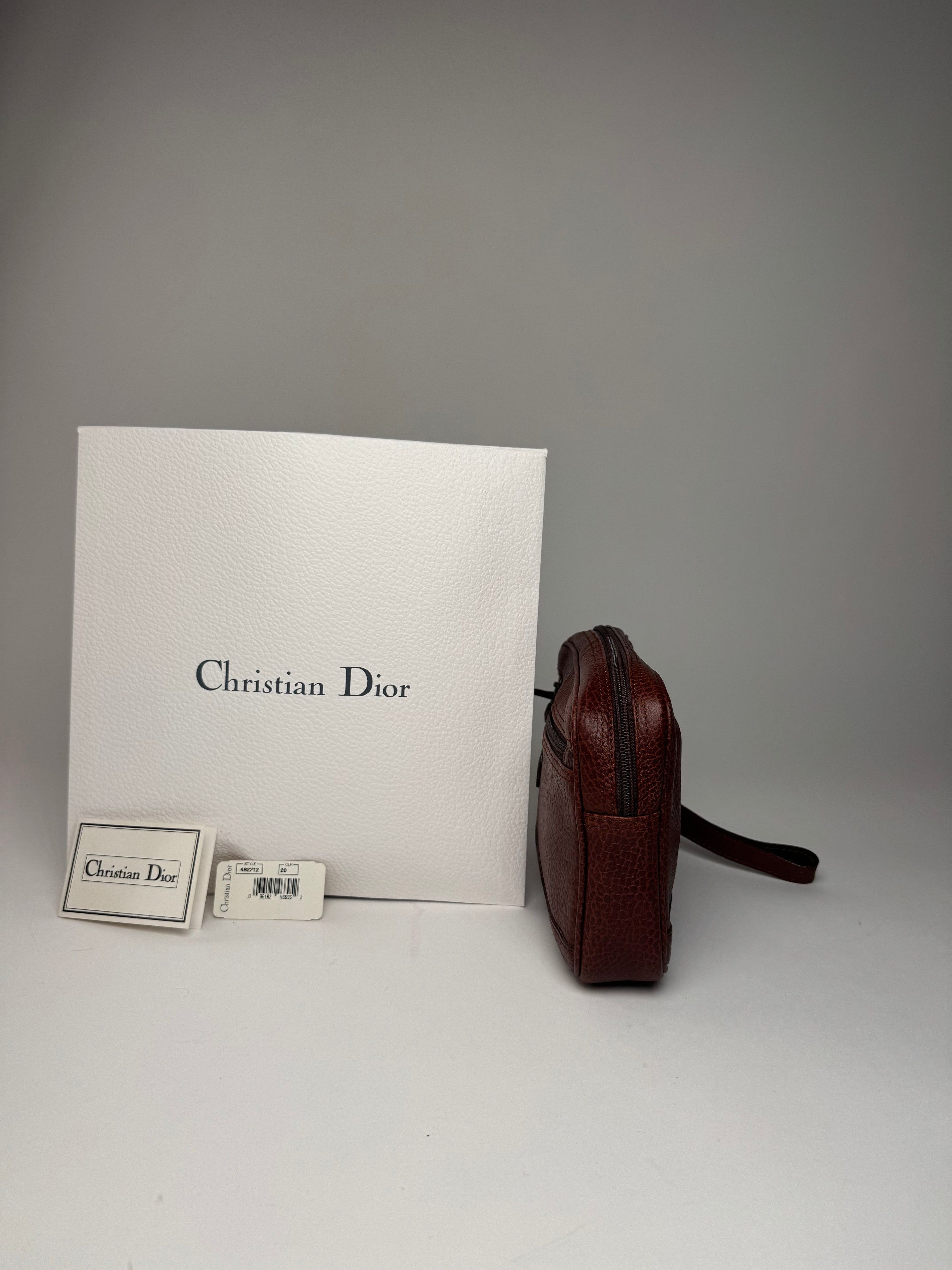 Dior Vintage Leather Clutch Brown Size ONE SIZE - 9 Thumbnail