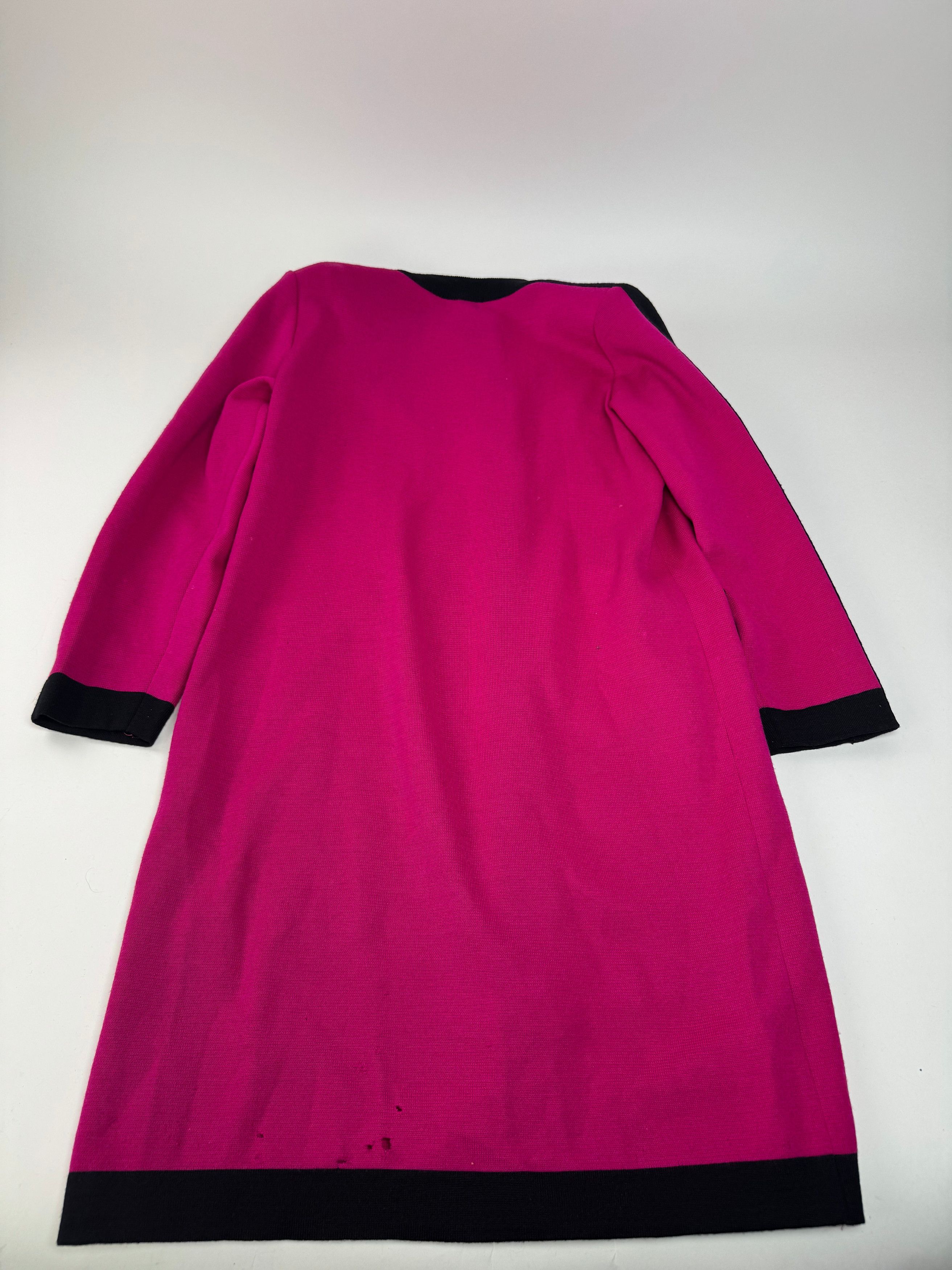 Other Vintage Yves Saint Laurent Dress Purple Black M Size M / US 6-8 / IT 42-44 - 10 Thumbnail