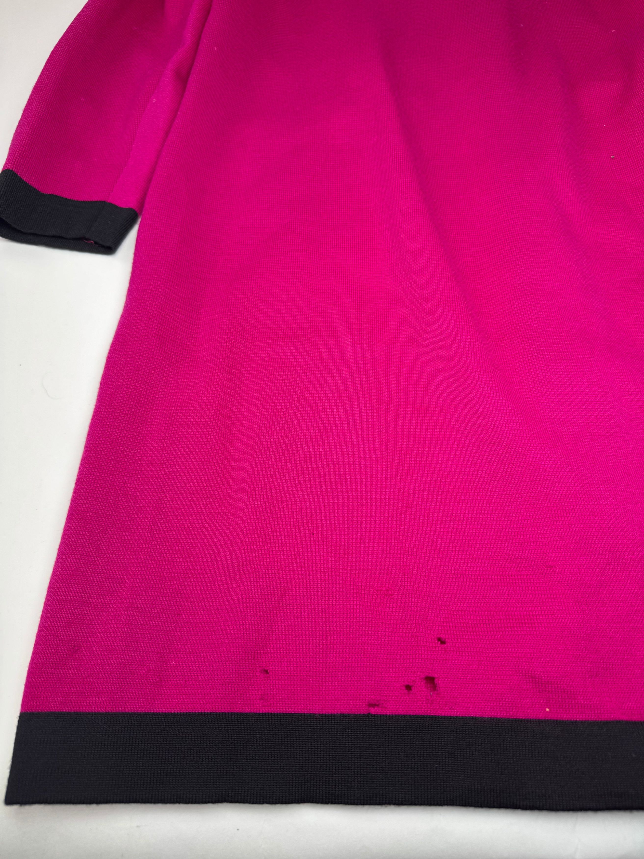 Other Vintage Yves Saint Laurent Dress Purple Black M Size M / US 6-8 / IT 42-44 - 11 Thumbnail