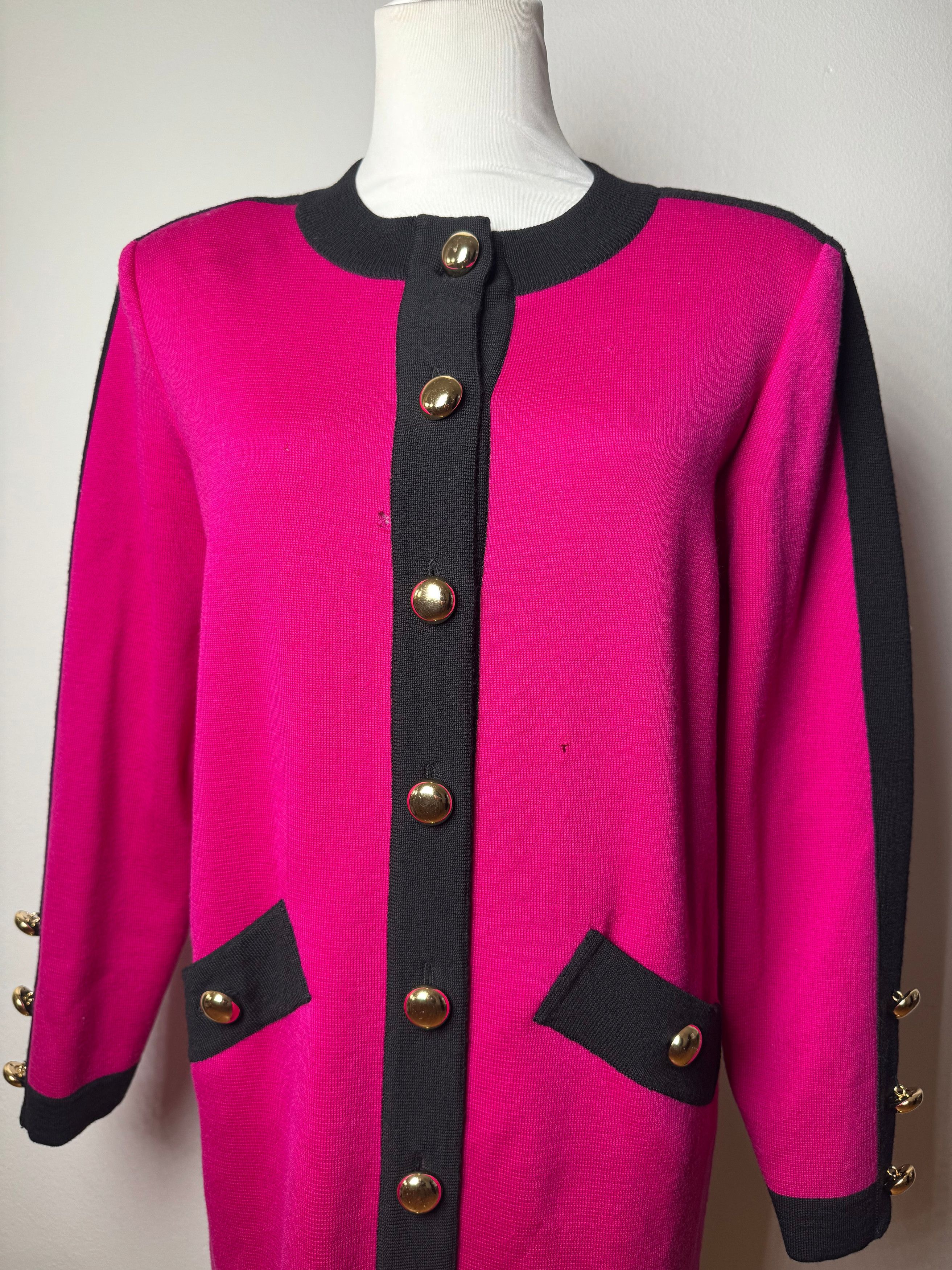 Other Vintage Yves Saint Laurent Dress Purple Black M Size M / US 6-8 / IT 42-44 - 13 Thumbnail