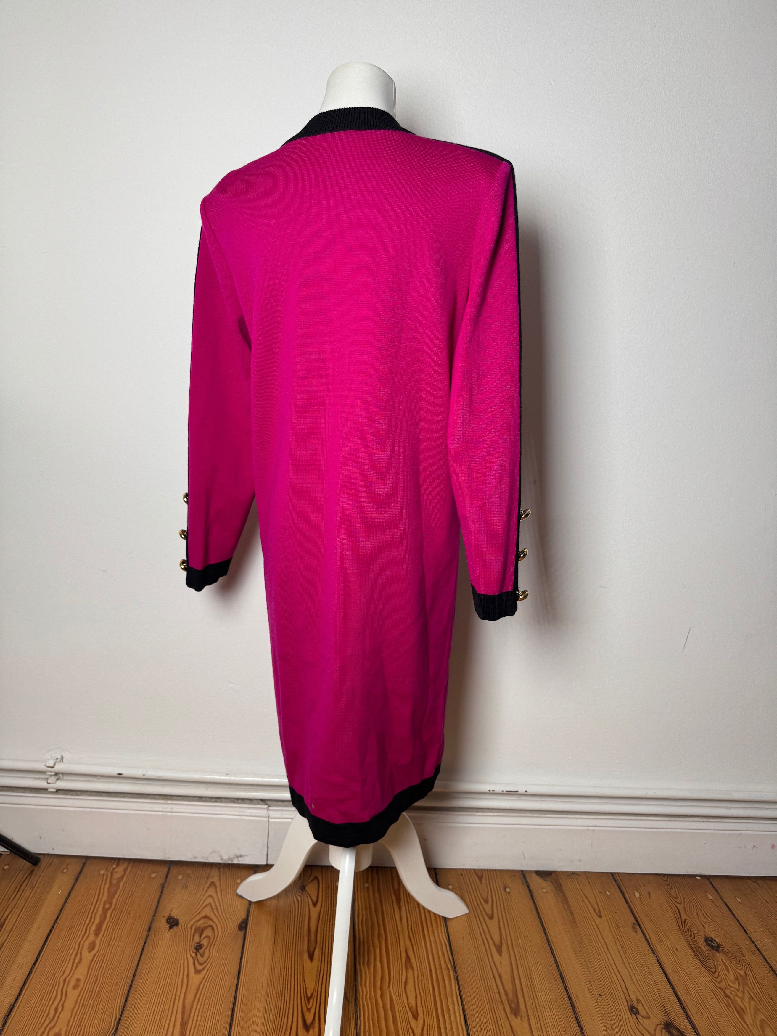 Other Vintage Yves Saint Laurent Dress Purple Black M Size M / US 6-8 / IT 42-44 - 3 Thumbnail