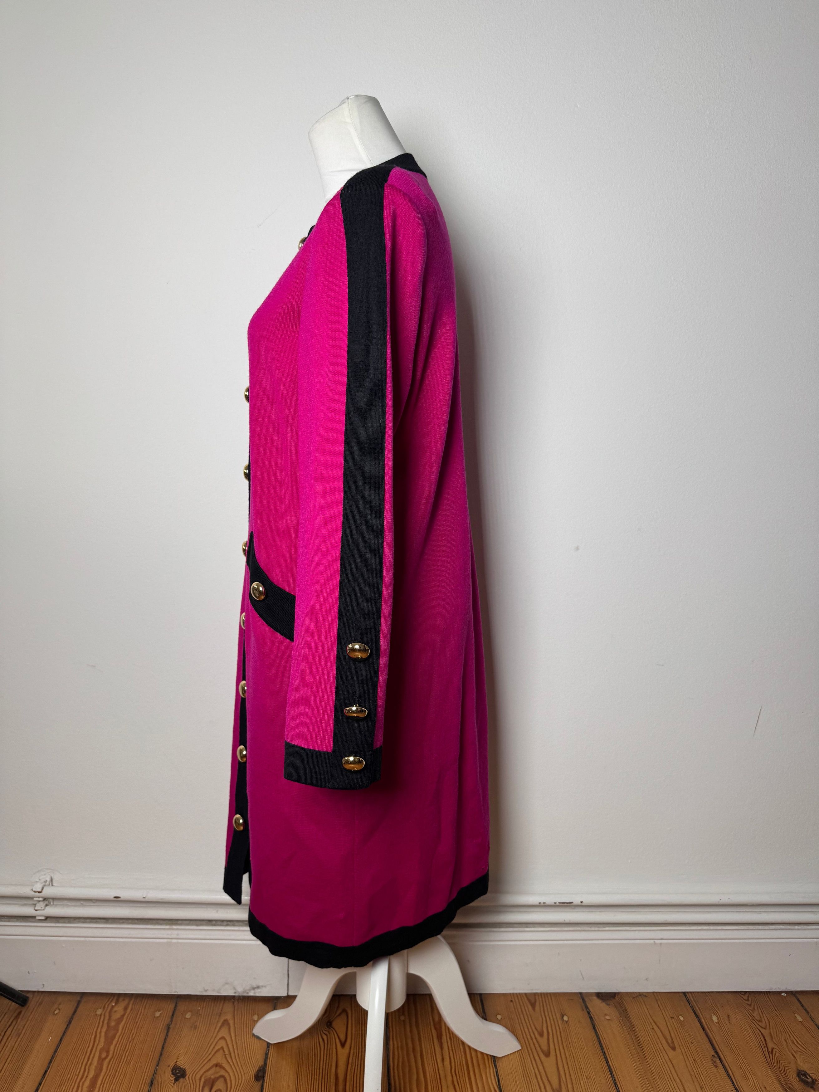 Other Vintage Yves Saint Laurent Dress Purple Black M Size M / US 6-8 / IT 42-44 - 2 Thumbnail