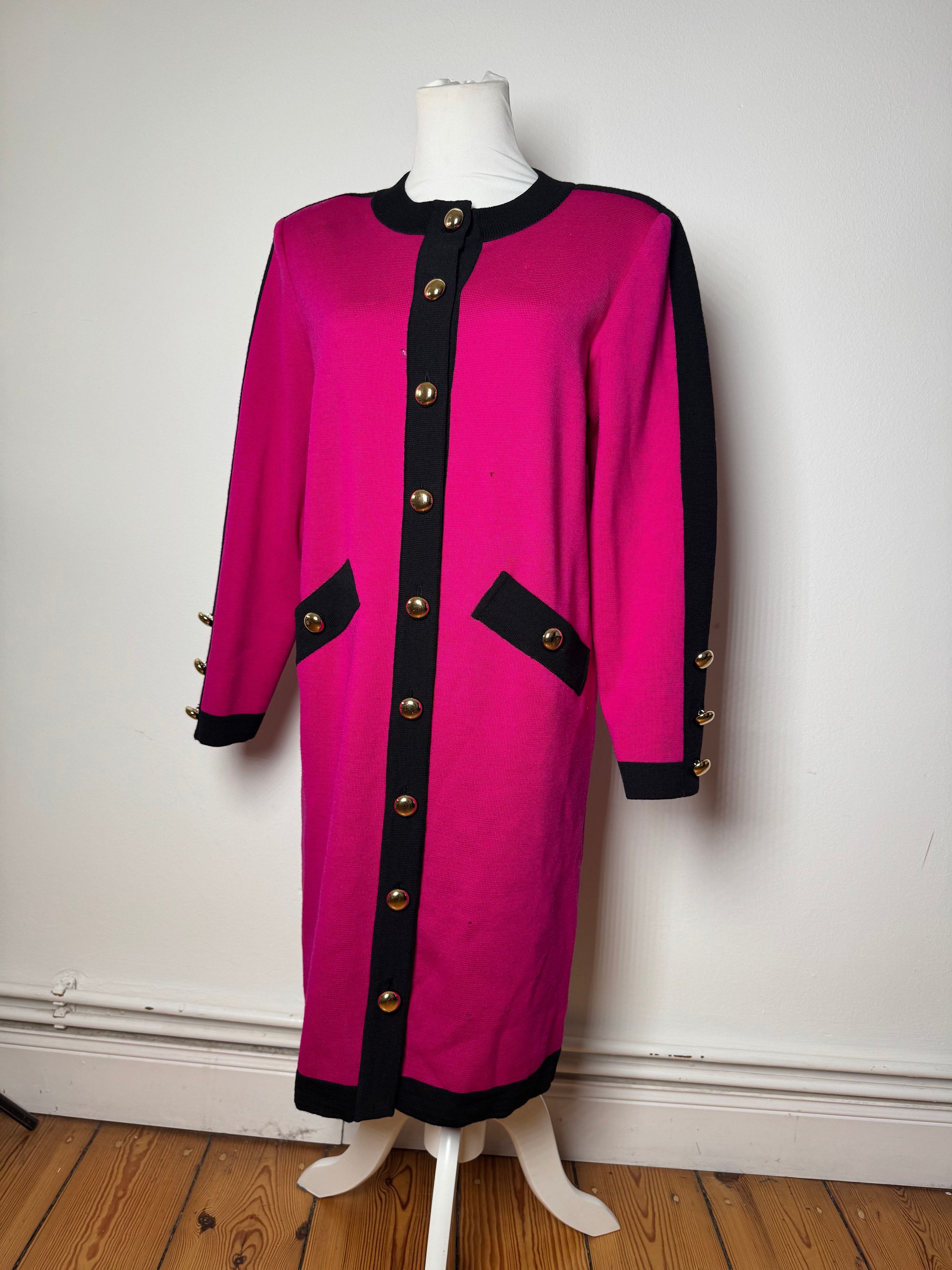 Other Vintage Yves Saint Laurent Dress Purple Black M Size M / US 6-8 / IT 42-44 - 8 Thumbnail