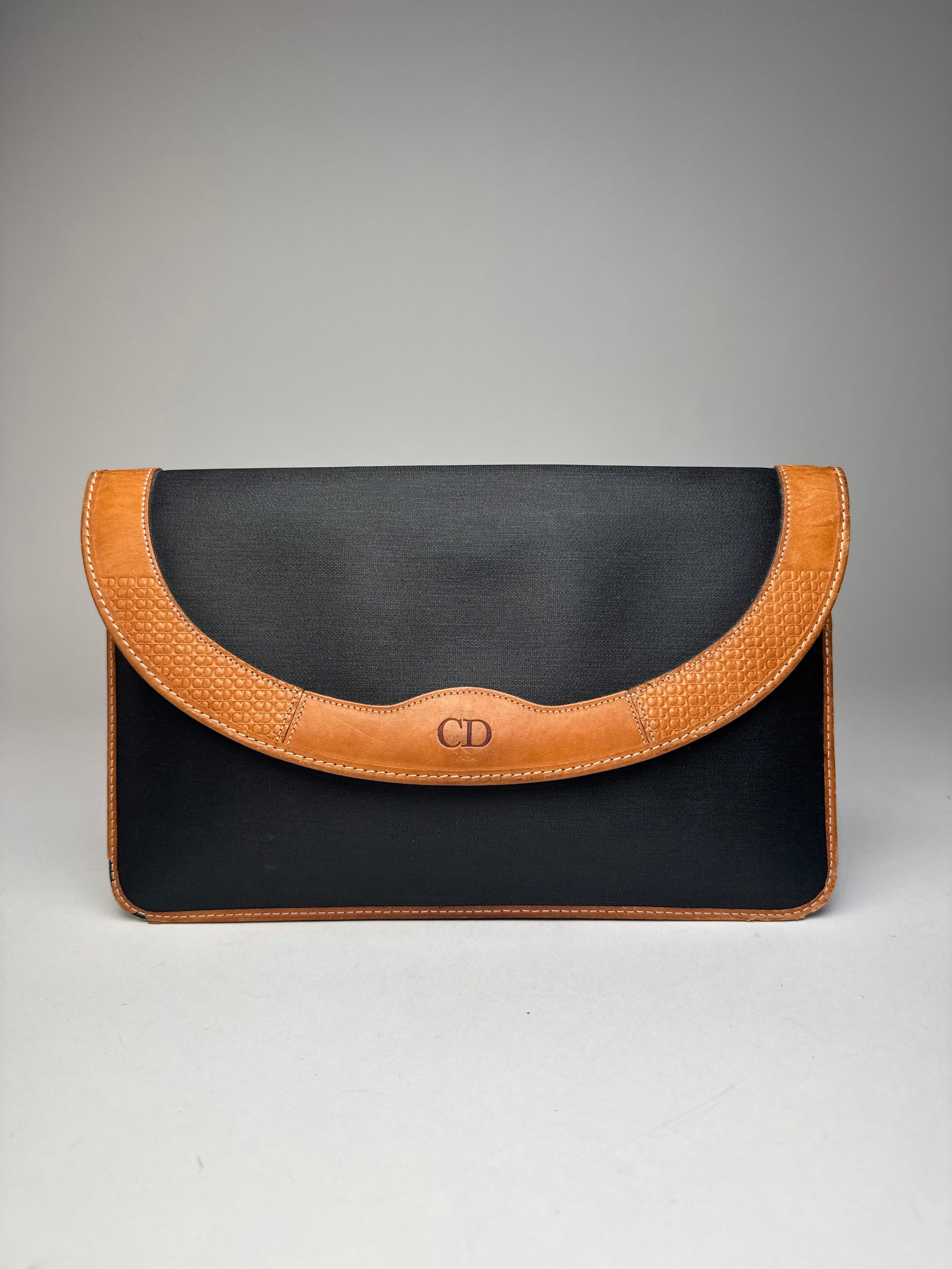 Dior Vintage Leather Clutch black Brown Size ONE SIZE - 7 Thumbnail