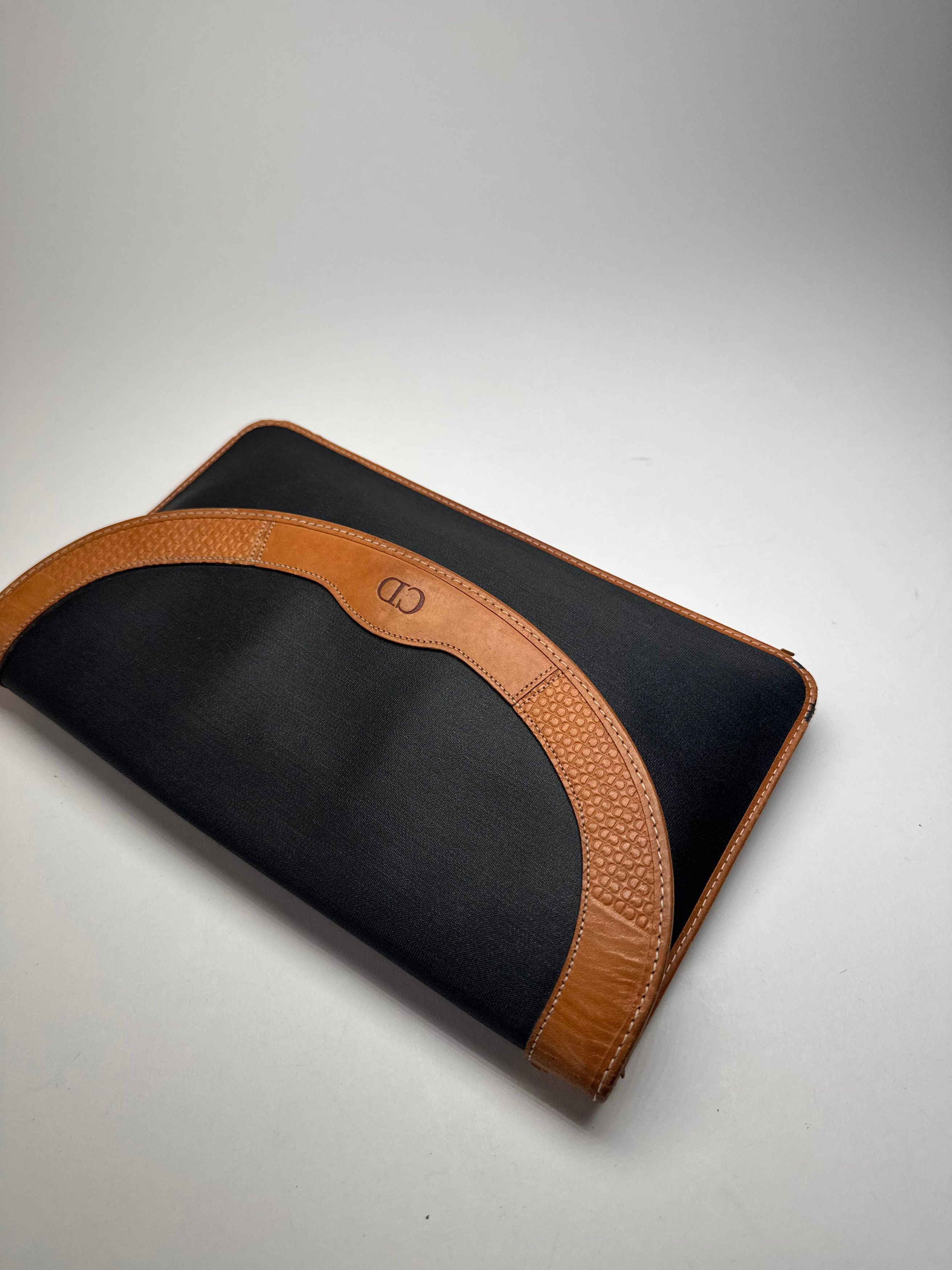 Dior Vintage Leather Clutch black Brown Size ONE SIZE - 6 Thumbnail