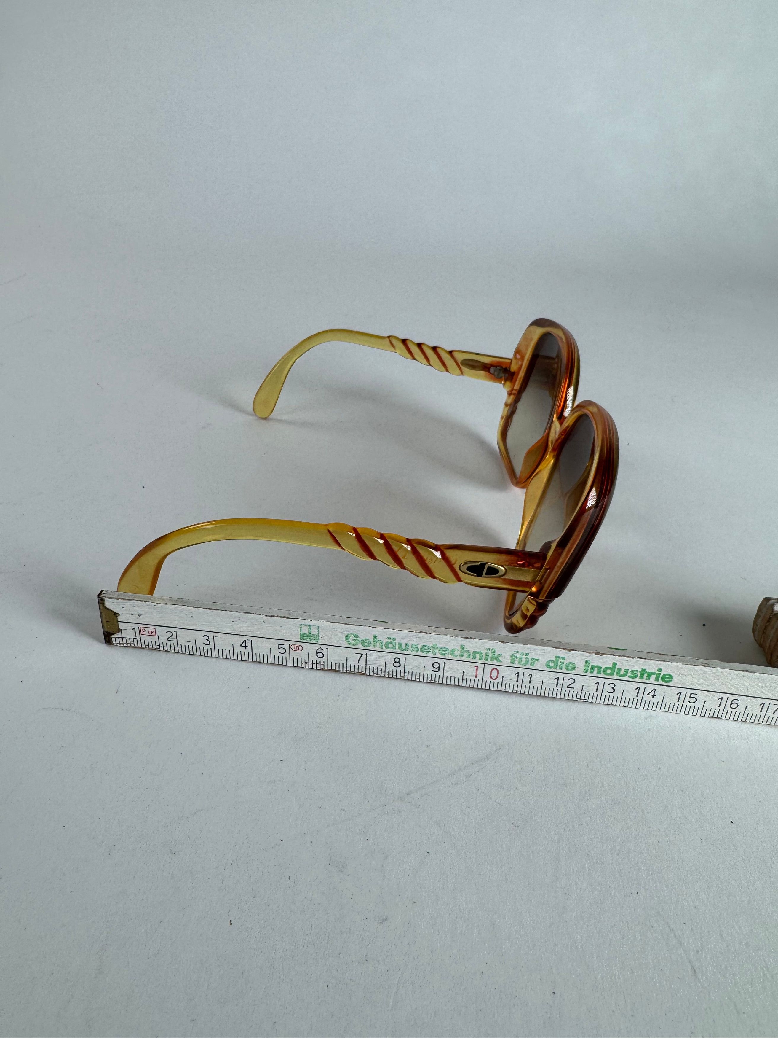 Dior Vintage Overd Sunglasses Orange Size ONE SIZE - 6 Thumbnail