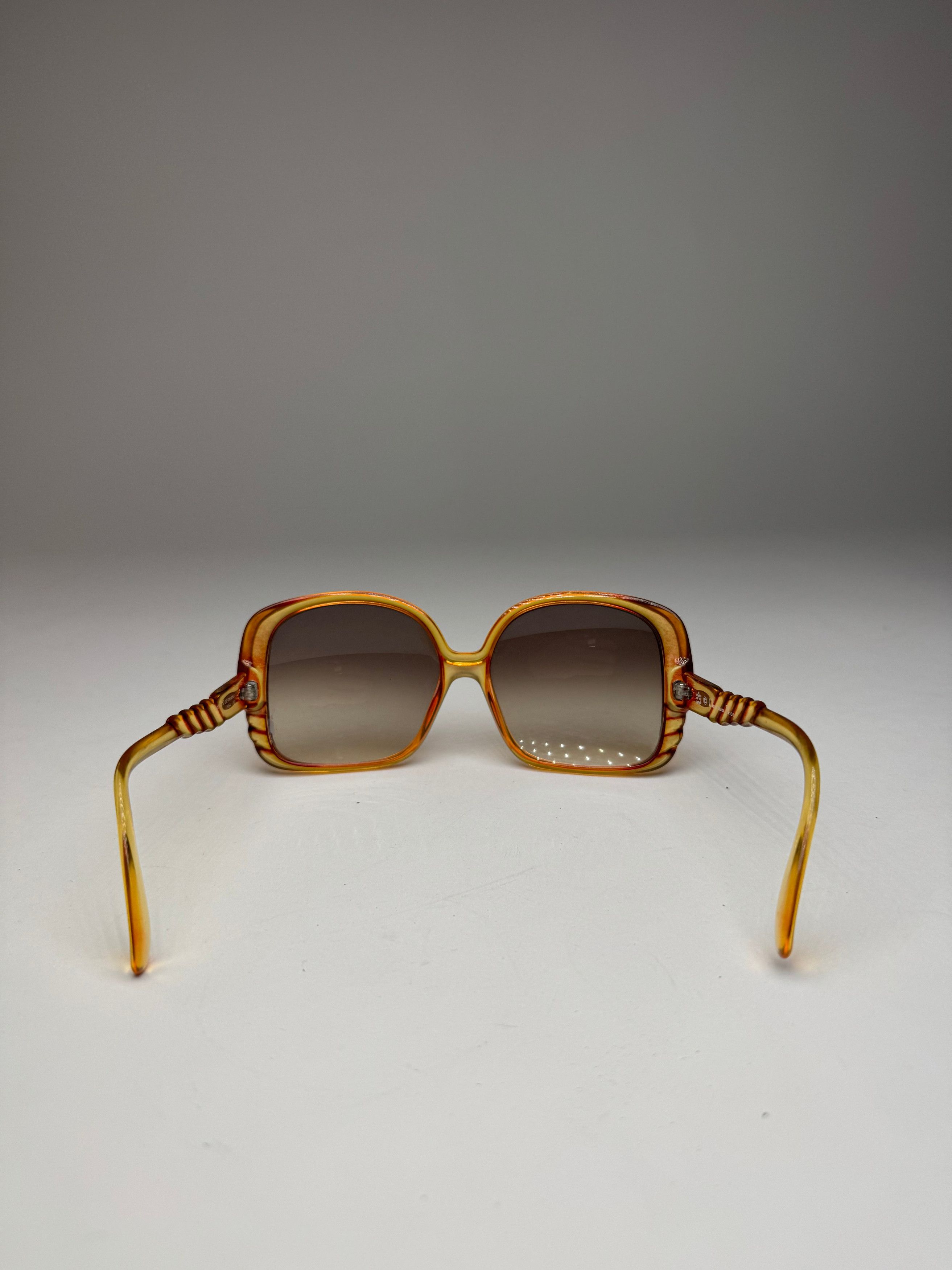Dior Vintage Overd Sunglasses Orange Size ONE SIZE - 2 Thumbnail