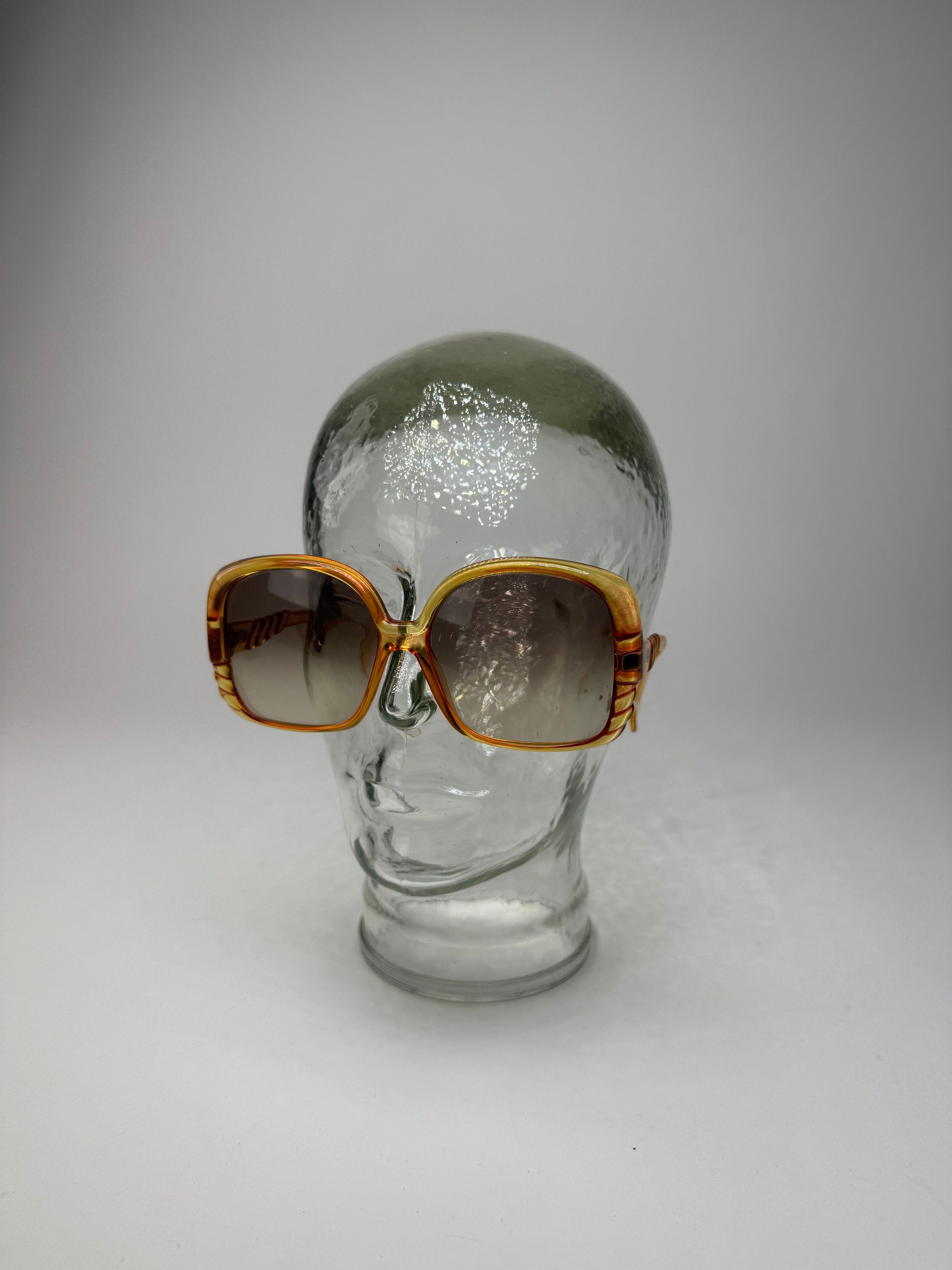 Dior Vintage Overd Sunglasses Orange Size ONE SIZE - 3 Thumbnail