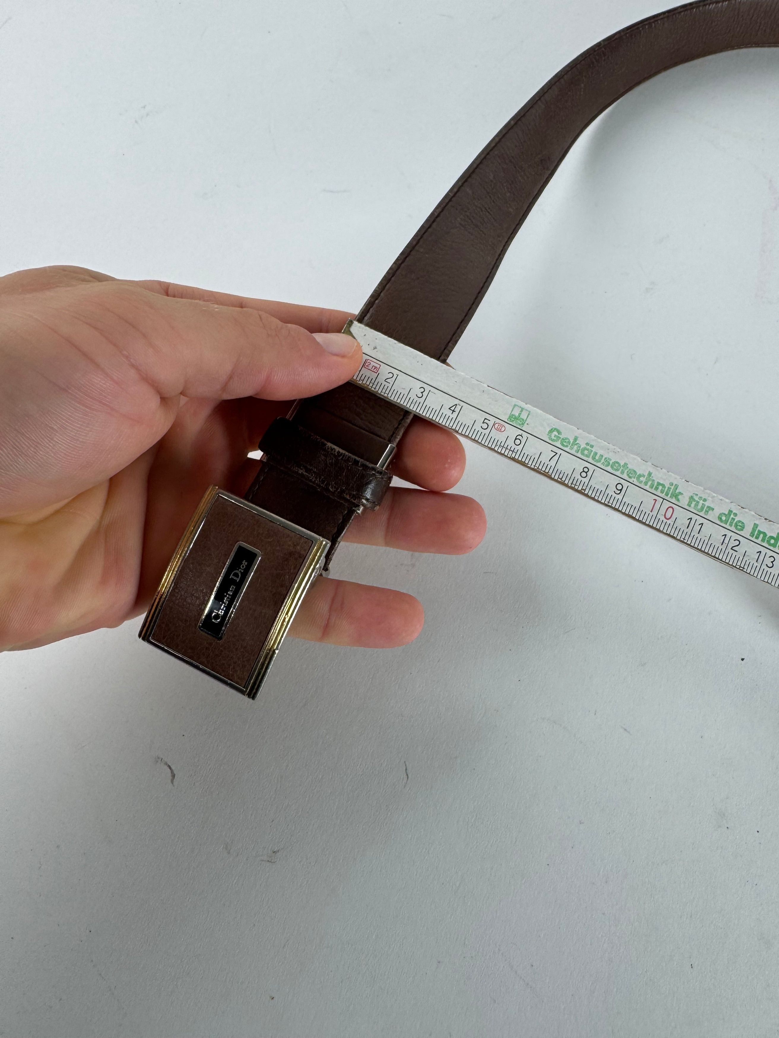 Dior Vintage Leather Belt Brown Size ONE SIZE - 7 Thumbnail