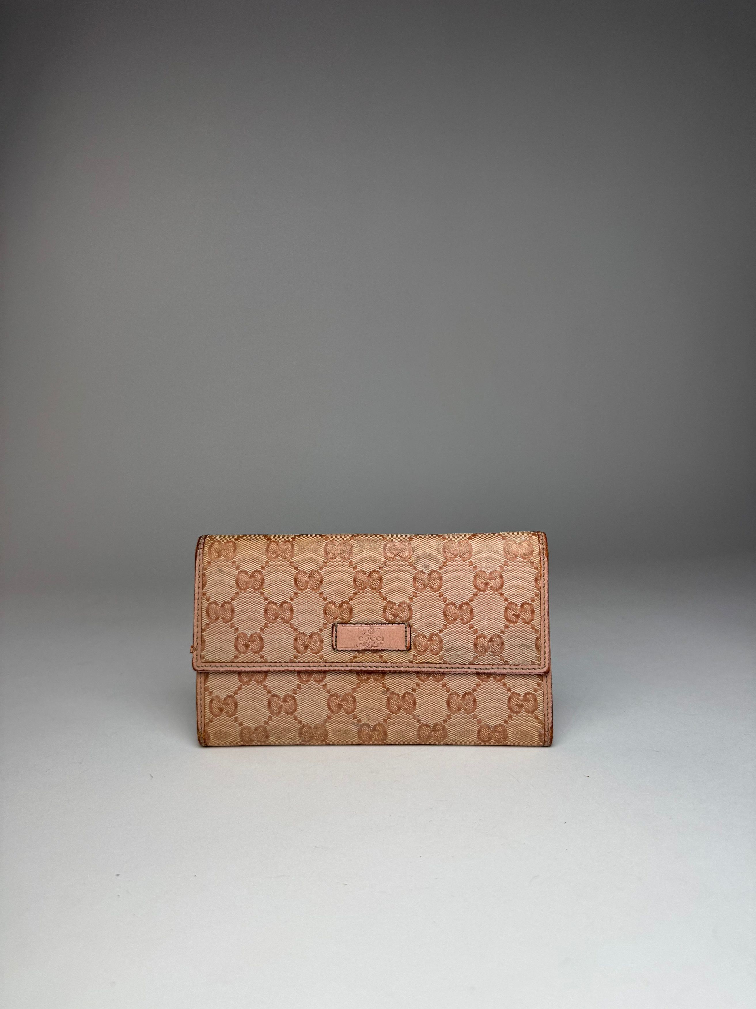 Gucci Vintage Monogram Wallet beige pink Size ONE SIZE - 10 Thumbnail