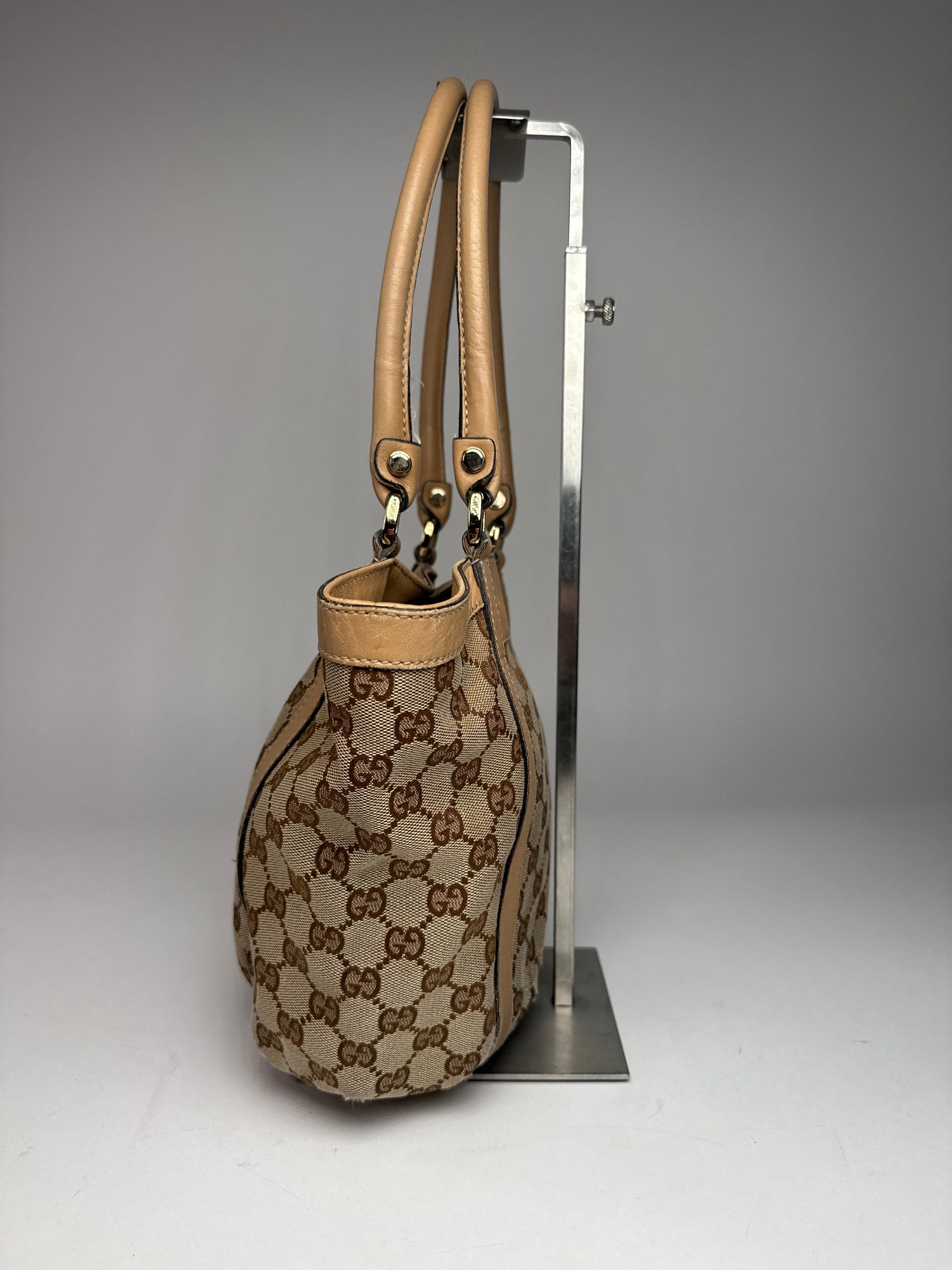 Gucci Vintage Monogram D-Ring Bag Beige Brown Size ONE SIZE - 6 Thumbnail