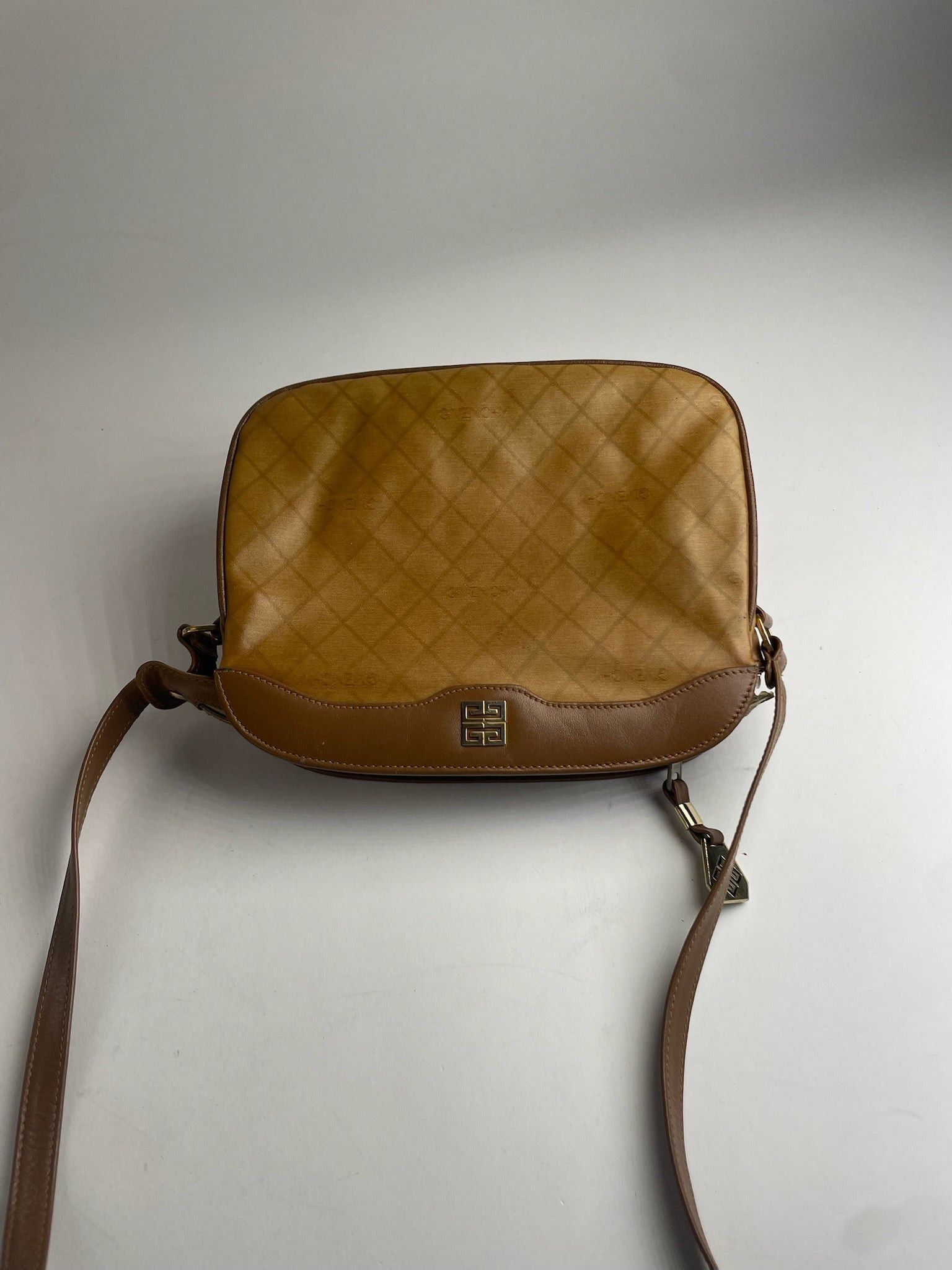 Givenchy Vintage Leather Shoulder Monogram Bag Brown Size ONE SIZE - 4 Thumbnail