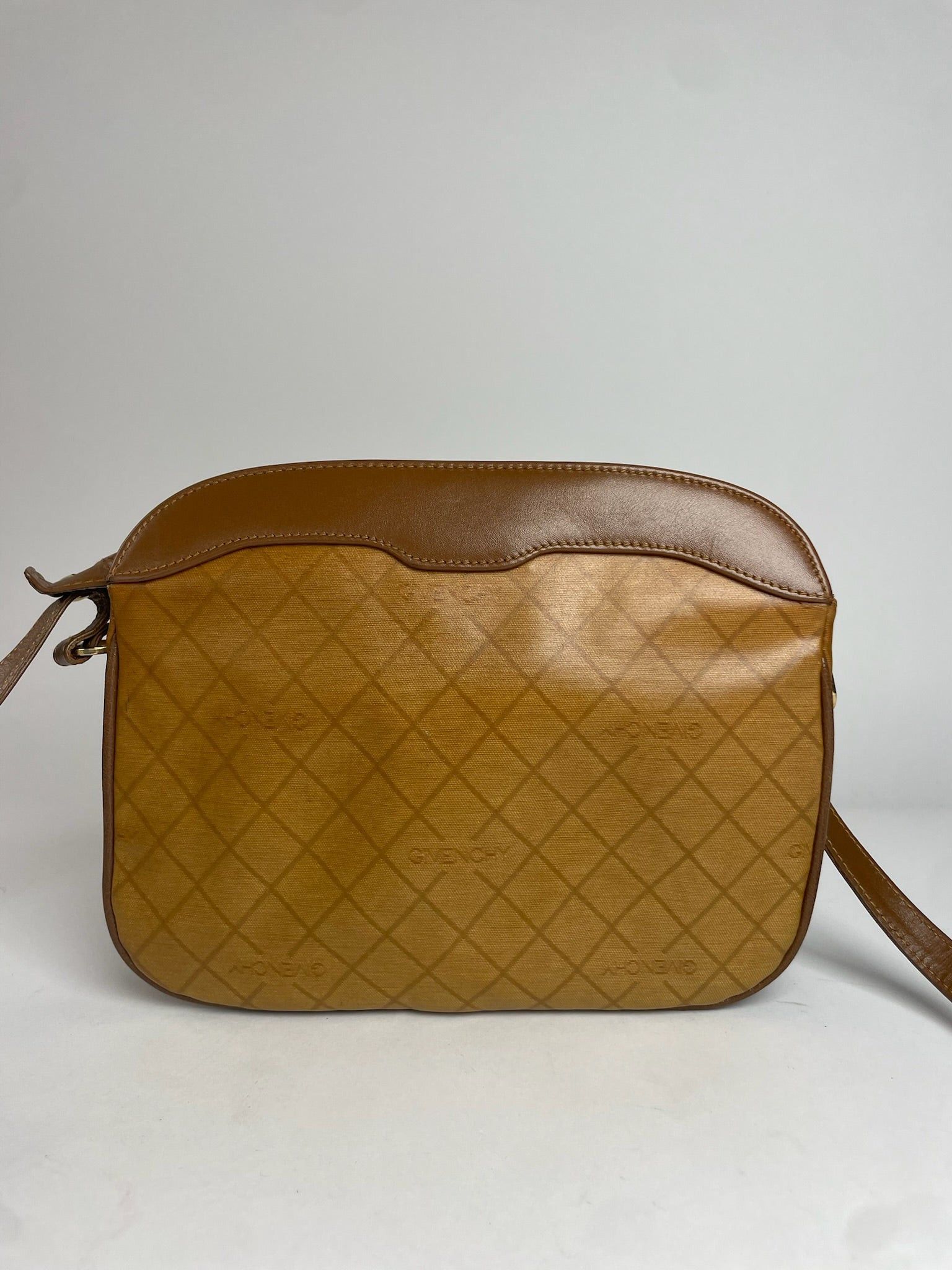 Givenchy Vintage Leather Shoulder Monogram Bag Brown Size ONE SIZE - 10 Thumbnail