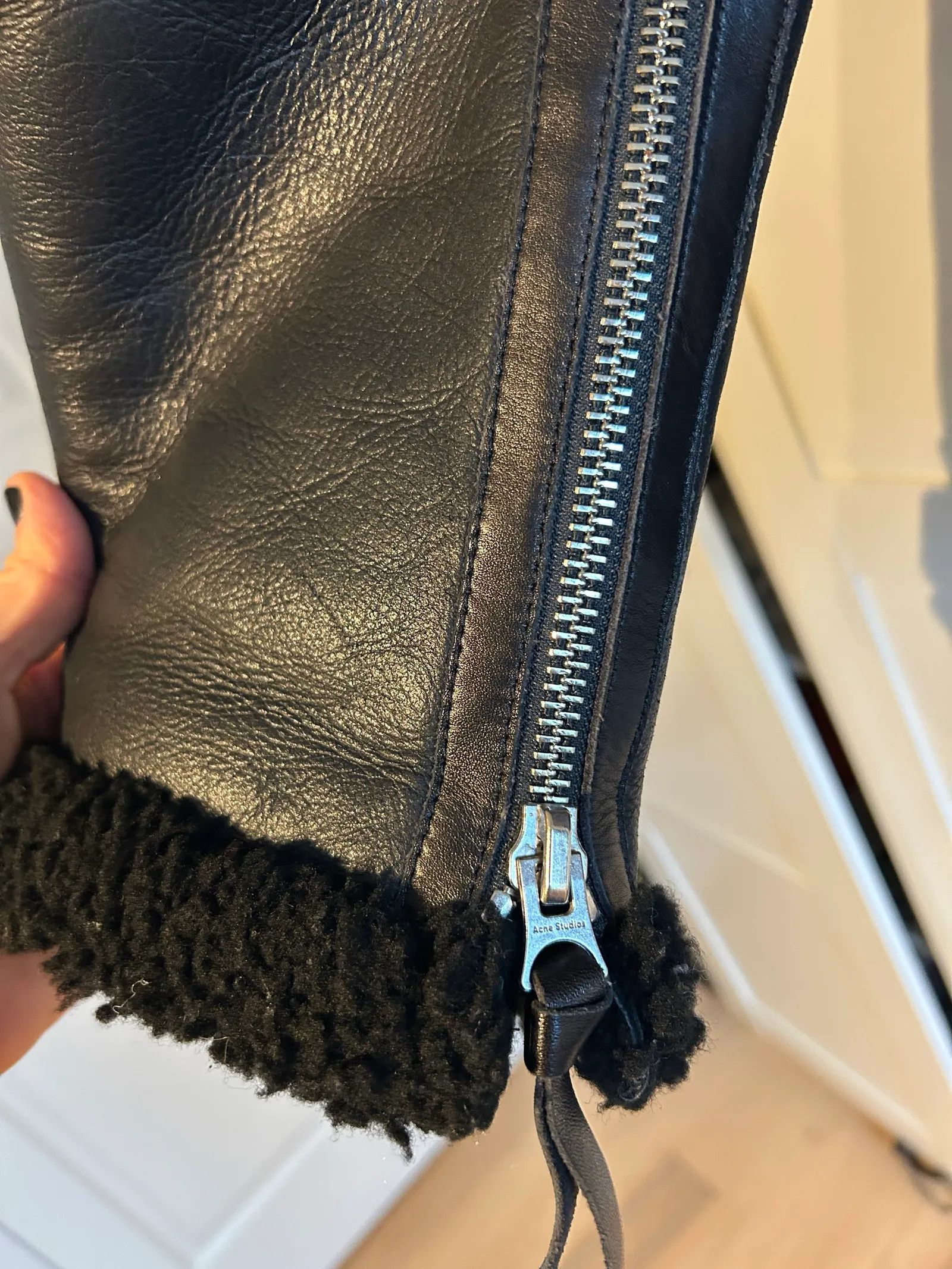 Acne Studios Acne Studios Leather Jacket Size S / US 4 / IT 40 - 3 Thumbnail