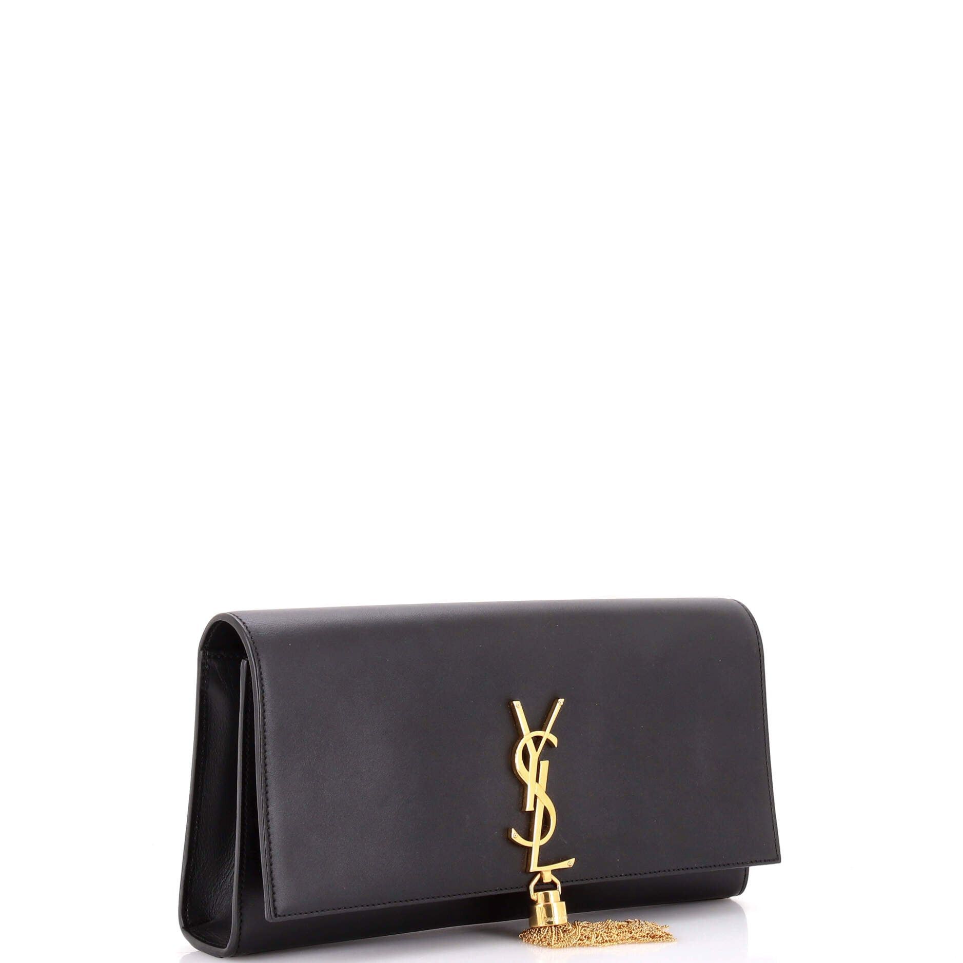 Saint Laurent Paris Classic Monogram Tassel Clutch Size ONE SIZE - 2 Thumbnail