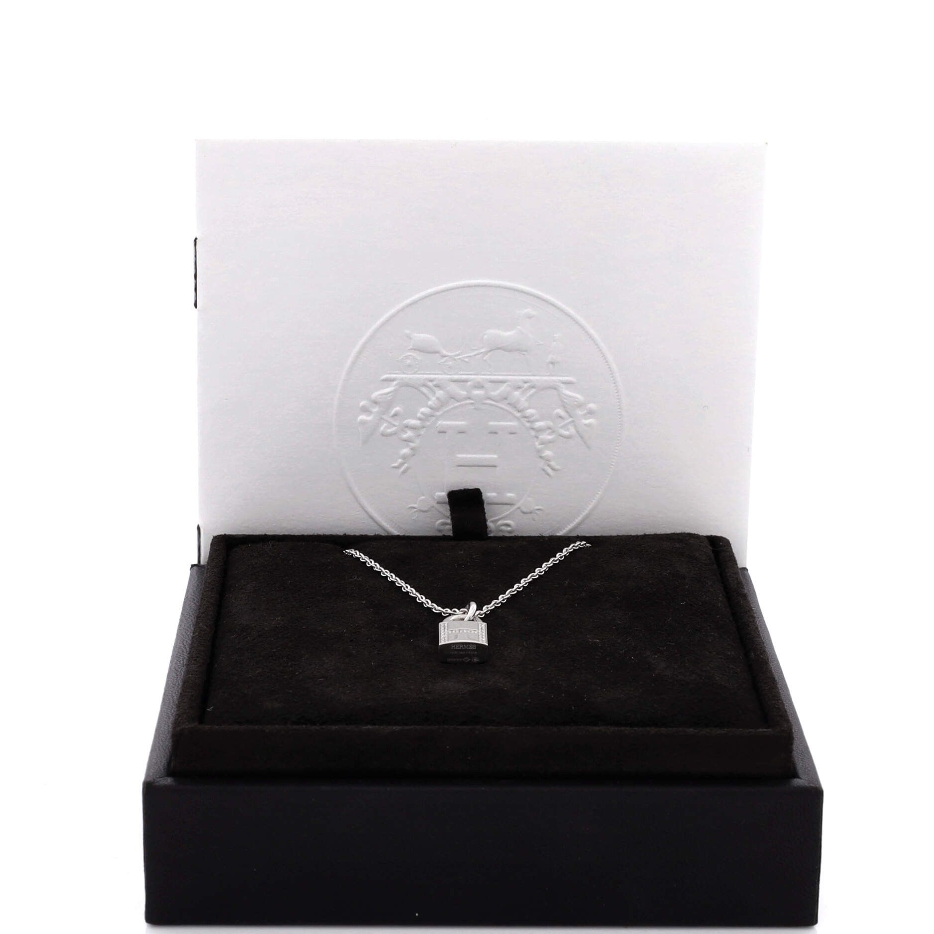 Hermes Amulettes Cadenas Pendant Necklace Size ONE SIZE - 2 Thumbnail