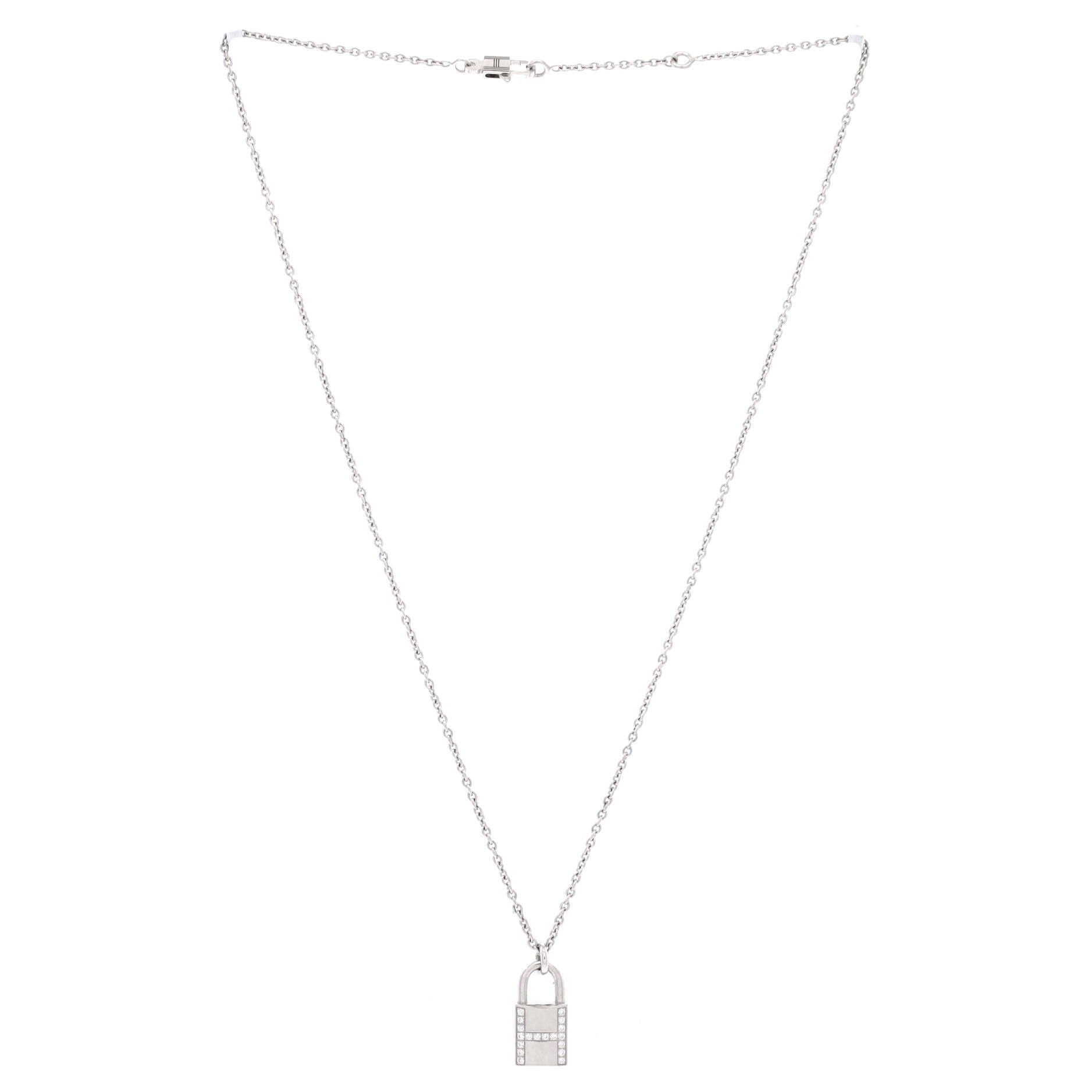 Hermes Amulettes Cadenas Pendant Necklace Size ONE SIZE - 3 Thumbnail