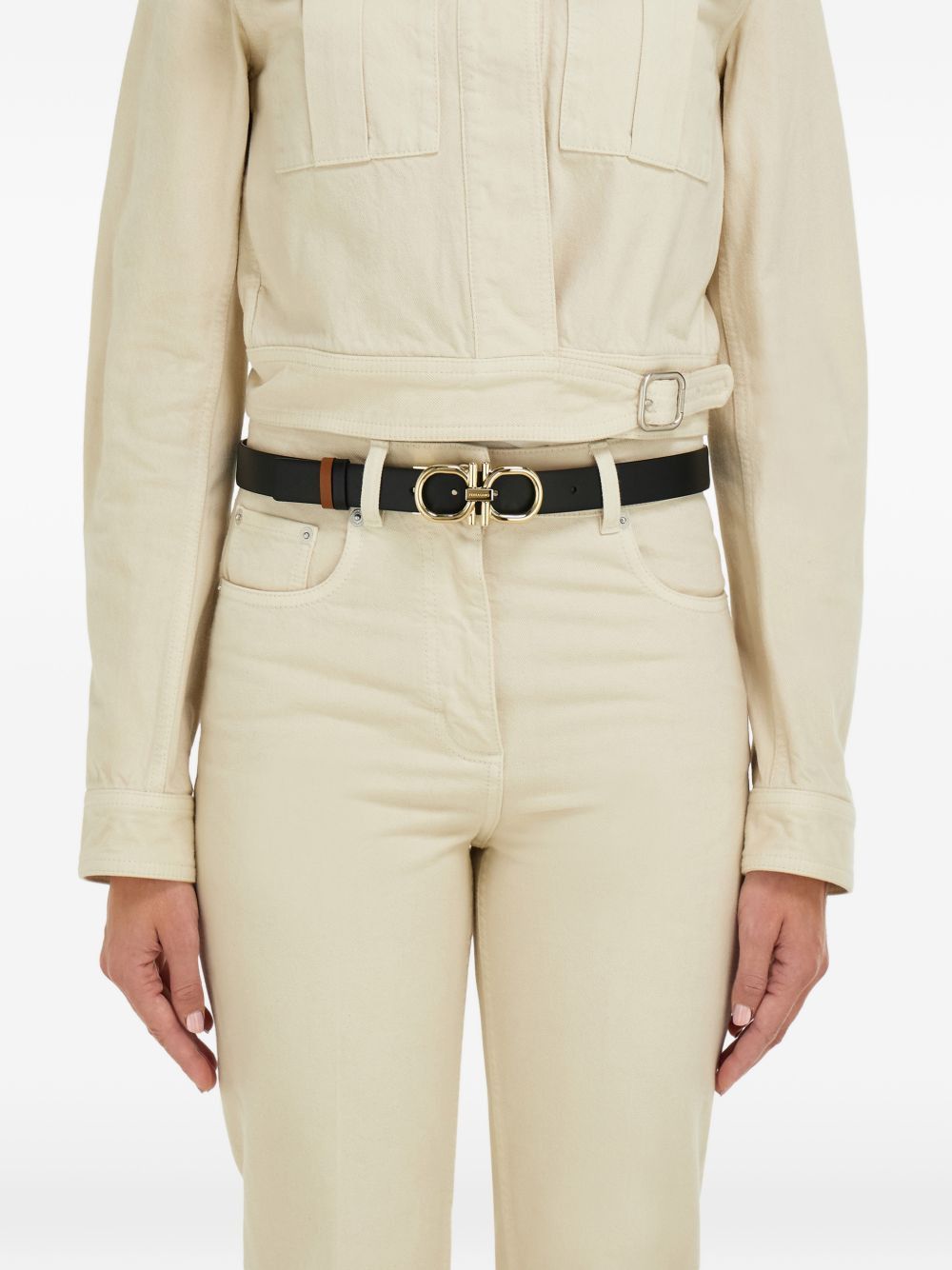 Salvatore Ferragamo GANCINI LEATHER BELT Size ONE SIZE - 3 Thumbnail