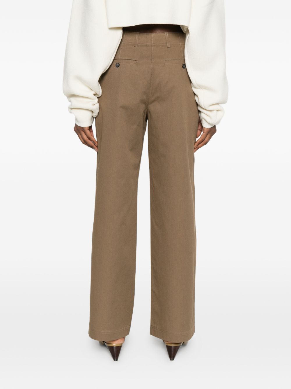 Toteme ORGANIC COTTON TROUSERS Size 26" / US 2 / IT 38 - 4 Thumbnail