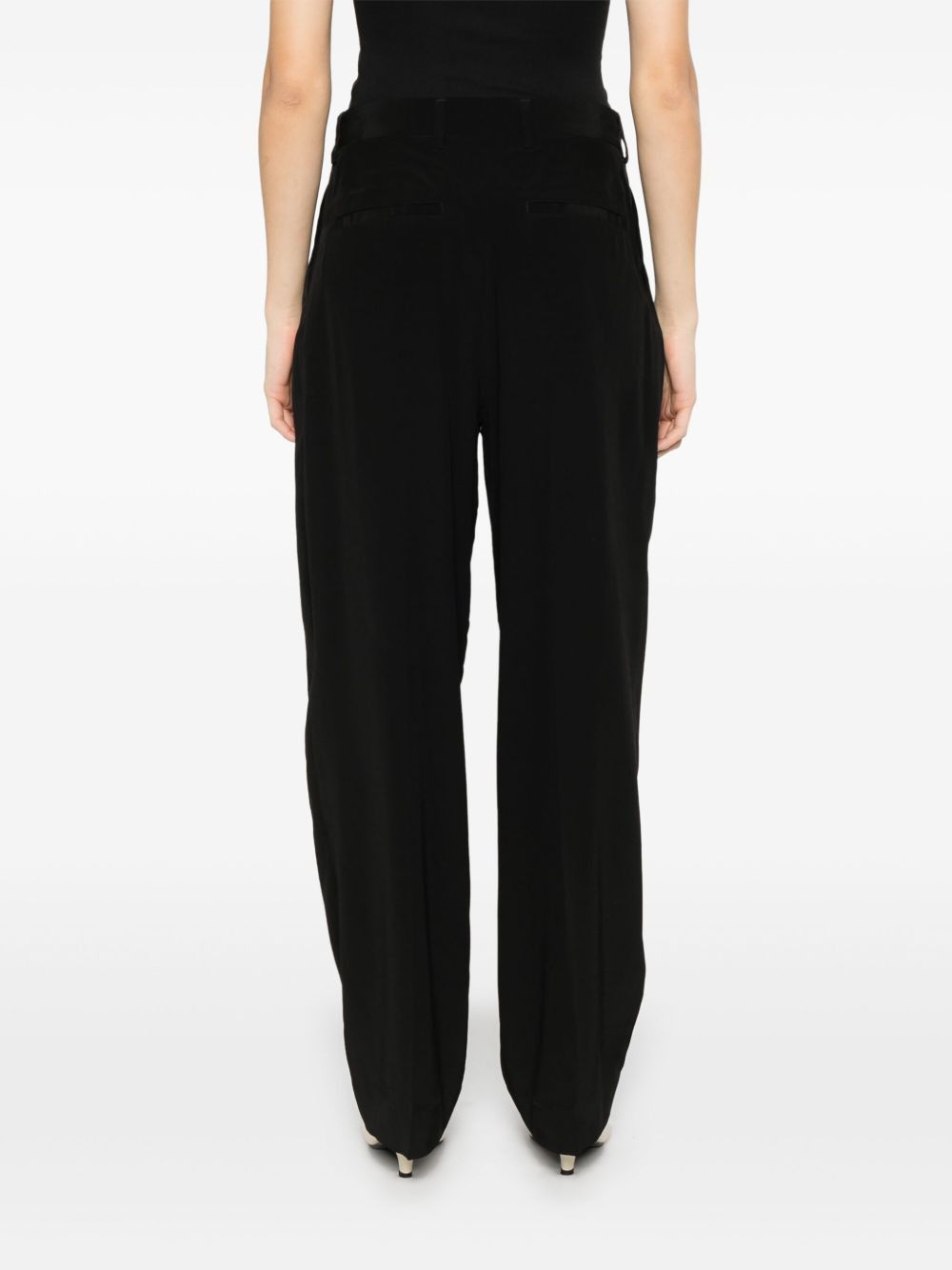 Toteme PLEAT DETAIL STRAIGHT LEG TROUSERS Size 25" / US 0 / IT 36 - 2 Thumbnail