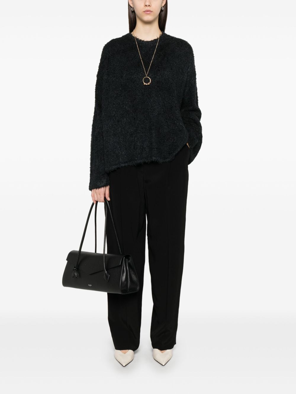 Toteme PLEAT DETAIL STRAIGHT LEG TROUSERS Size 25" / US 0 / IT 36 - 4 Thumbnail