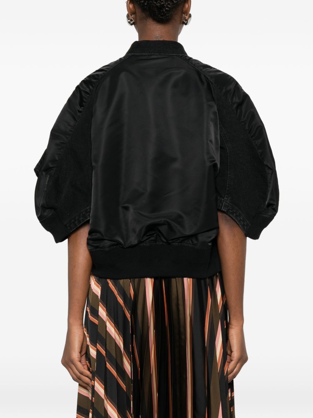 Sacai NYLON AND DENIM JACKET Size M / US 6-8 / IT 42-44 - 3 Thumbnail