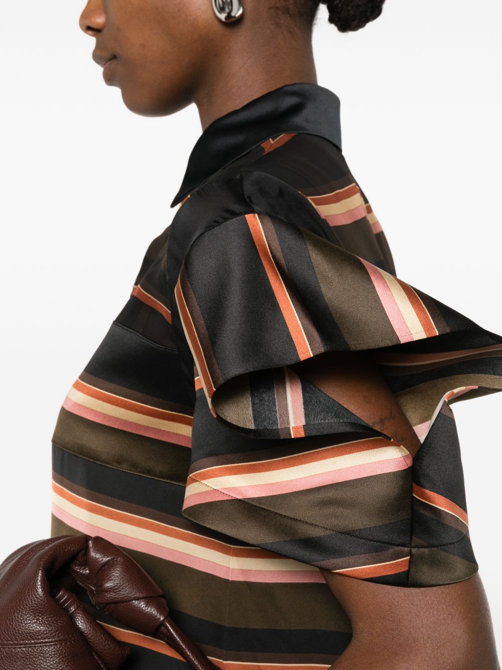Sacai STRIPED LONG DRESS Size M / US 6-8 / IT 42-44 - 2 Thumbnail
