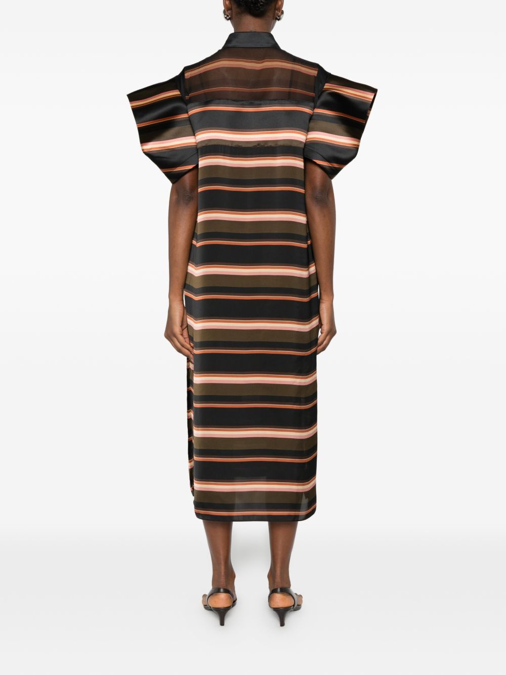 Sacai STRIPED LONG DRESS Size M / US 6-8 / IT 42-44 - 3 Thumbnail