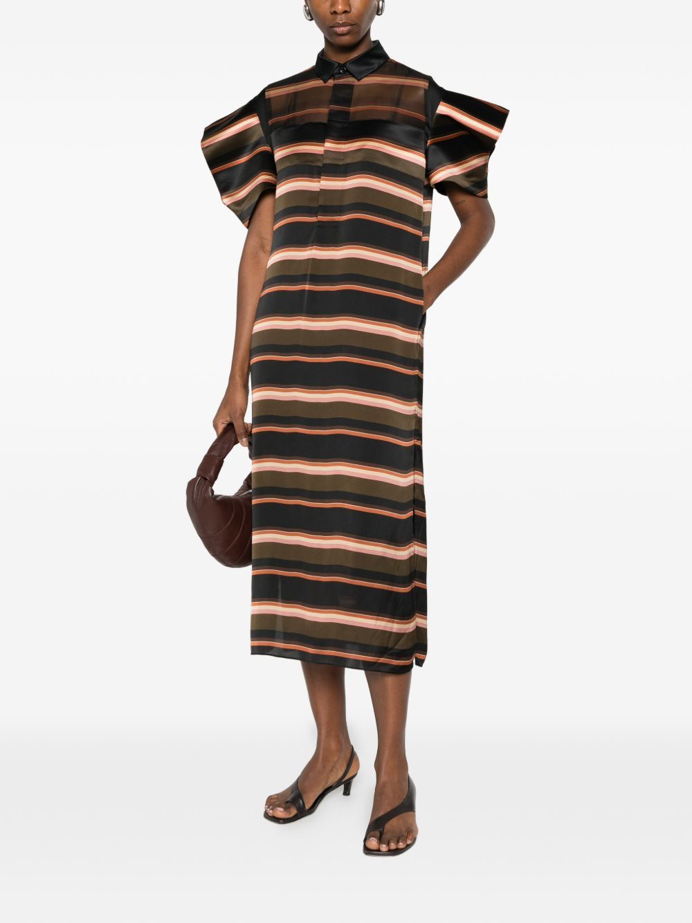 Sacai STRIPED LONG DRESS Size M / US 6-8 / IT 42-44 - 4 Thumbnail