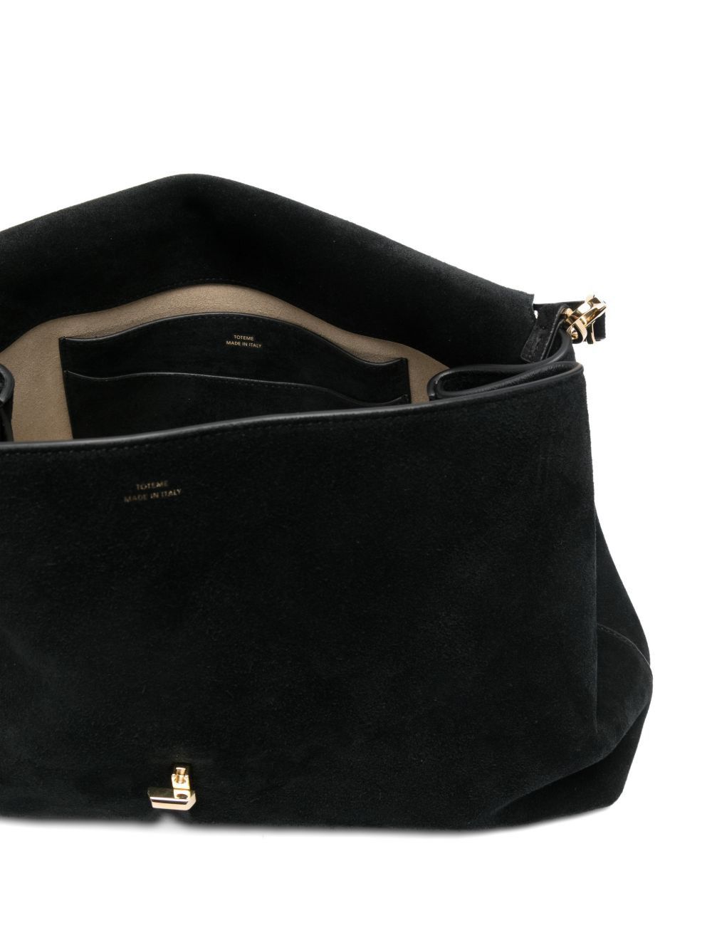 Toteme T-LOCK SUEDE LEATHER TOTE BAG Size ONE SIZE - 3 Thumbnail