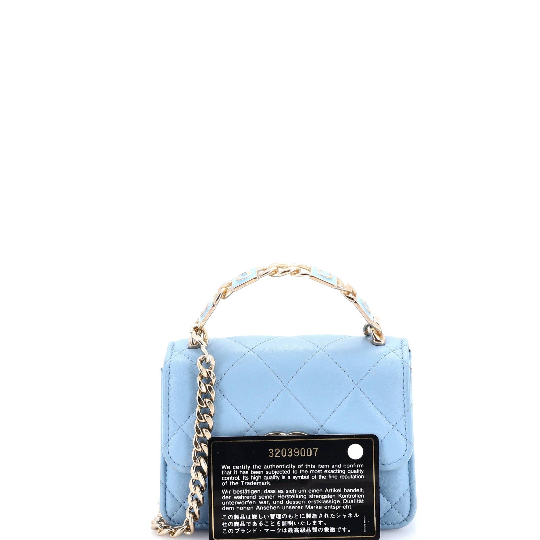Chanel Coco Enamel Top Handle Flap Clutch with Chain Size ONE SIZE - 2 Thumbnail