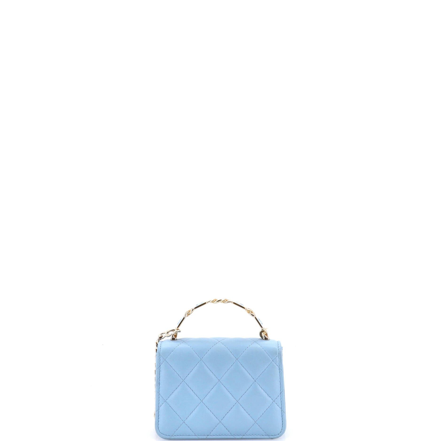 Chanel Coco Enamel Top Handle Flap Clutch with Chain Size ONE SIZE - 4 Thumbnail
