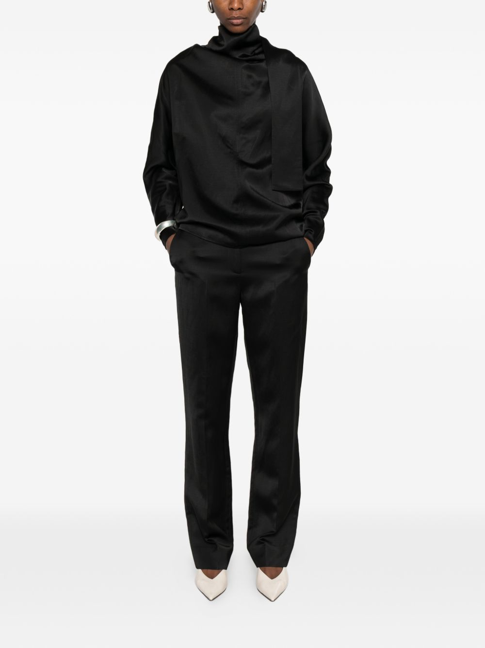 Toteme LINEN BLEND TROUSERS Size 25" / US 0 / IT 36 - 4 Thumbnail