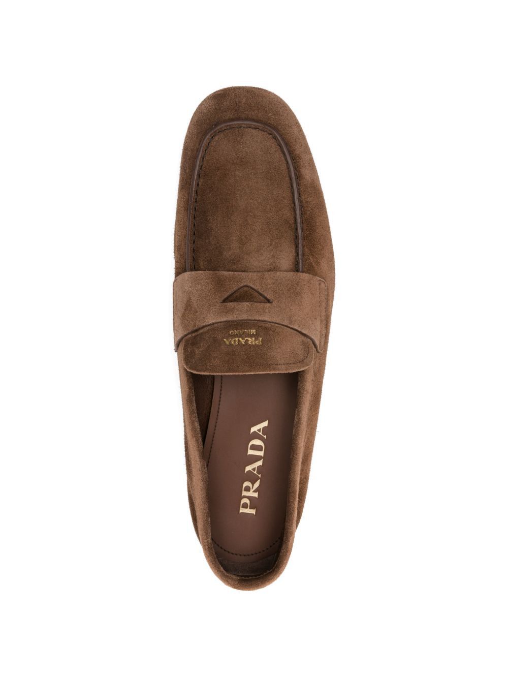 Prada SUEDE LEATHER LOAFERS Size US 12 / EU 45 - 3 Thumbnail
